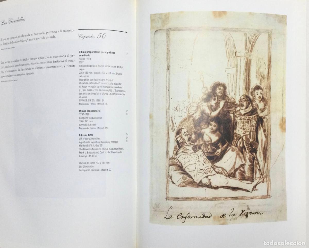 Libros de segunda mano: GOYA. LOS CAPRICHOS. DIBUJOS Y AGUAFERTES. VV.AA.. Central Hispano. 1994. - Foto 3