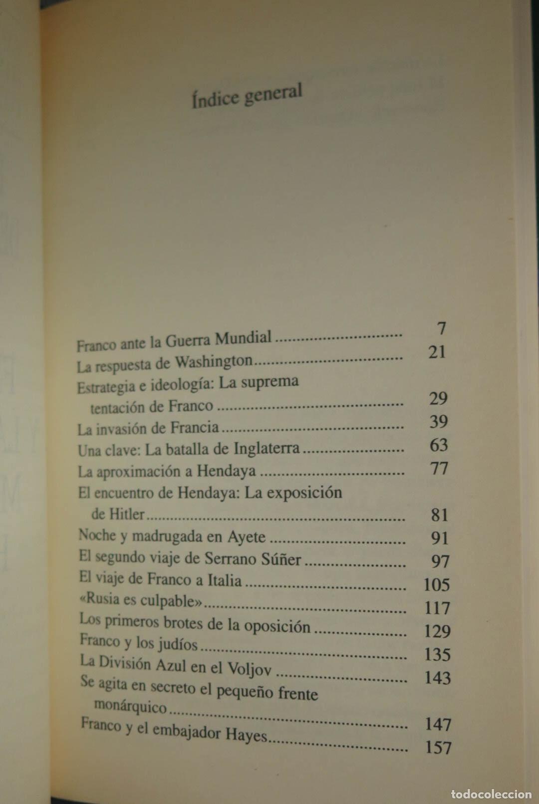 Libros de segunda mano: Franco y la Guerra Mundial. Ricardo de la Cierva - Foto 2