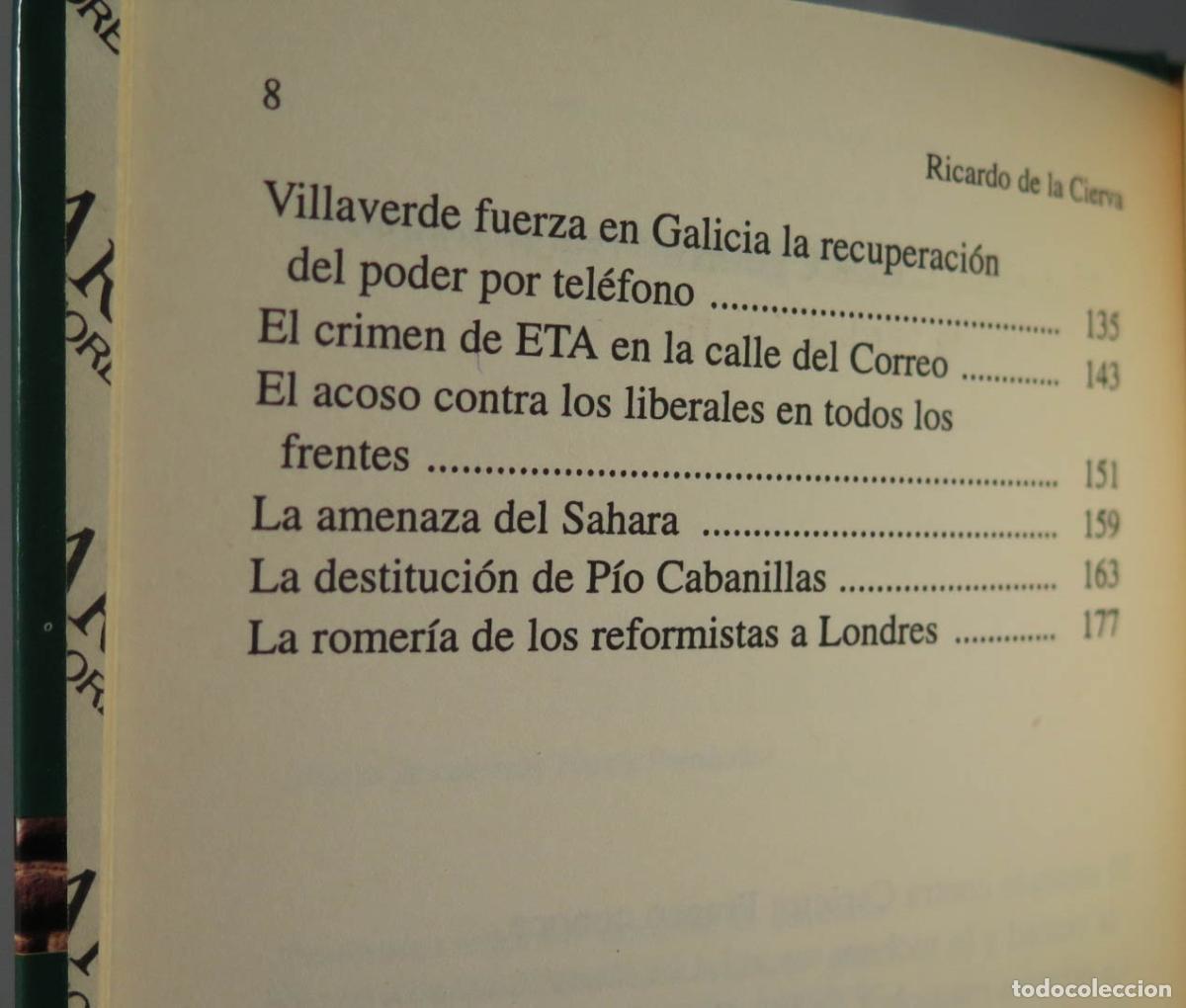Libros de segunda mano: Taranc&oacute;n al pared&oacute;n. Ricardo de la Cierva - Foto 3