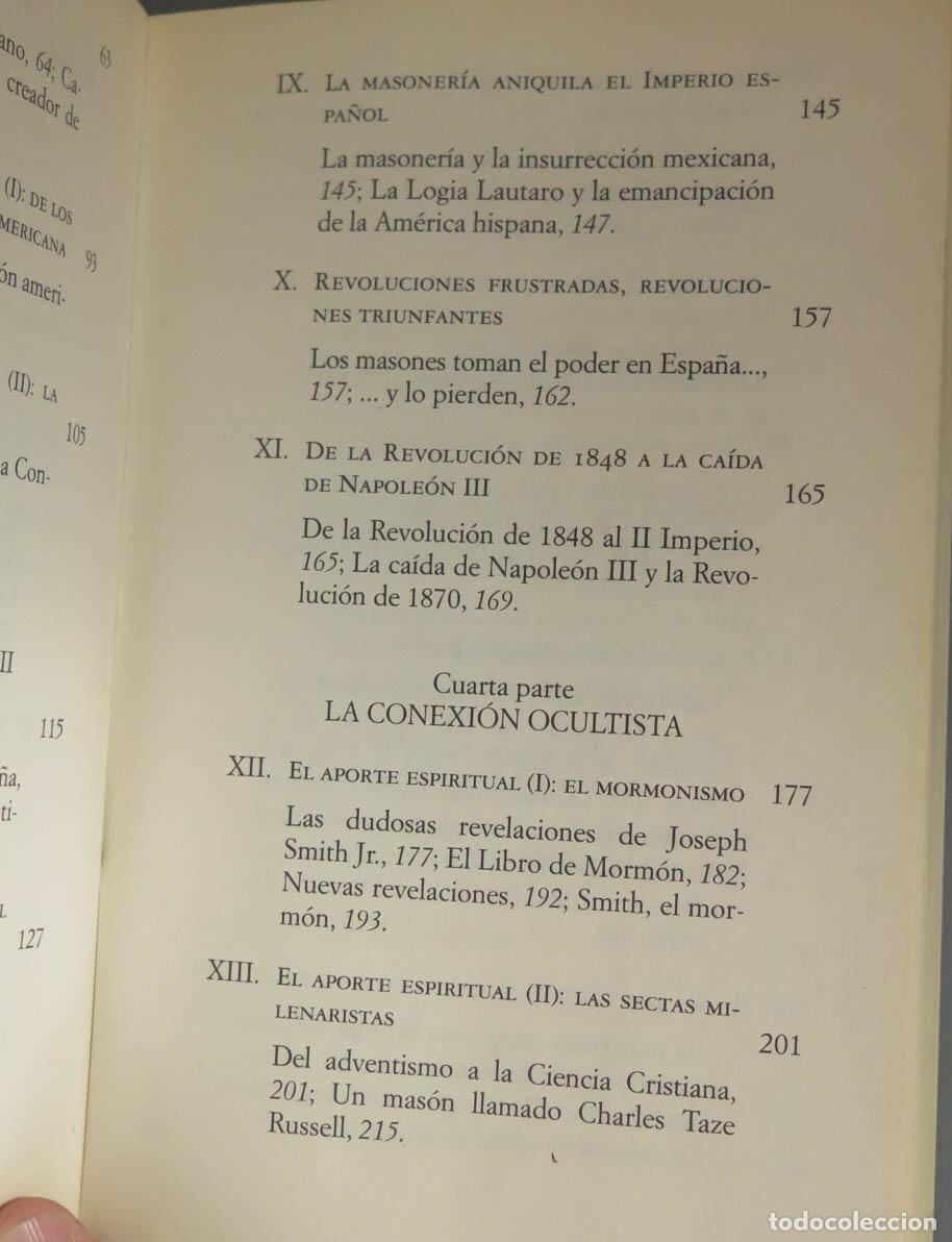 Libros de segunda mano: Los masones. C&eacute;sar Vidal - Foto 4