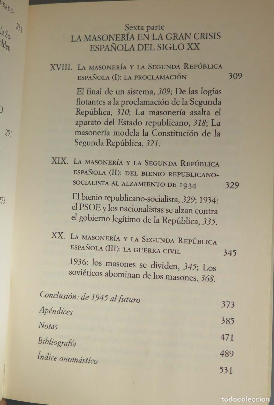 Libros de segunda mano: Los masones. C&eacute;sar Vidal - Foto 6