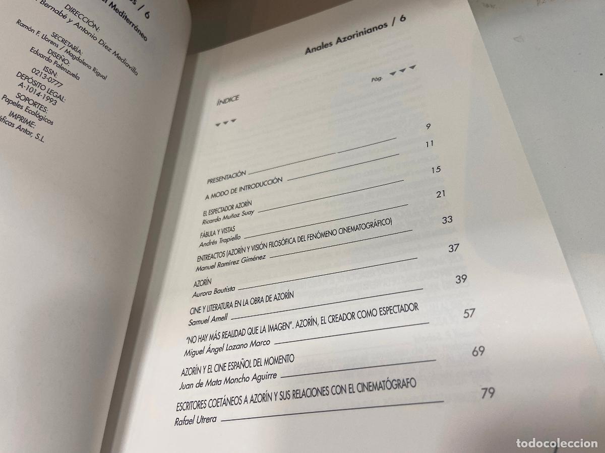 Libros de segunda mano: ANALES AZORINIANOS - N&ordm; 6 / cam / 1993 - Foto 3