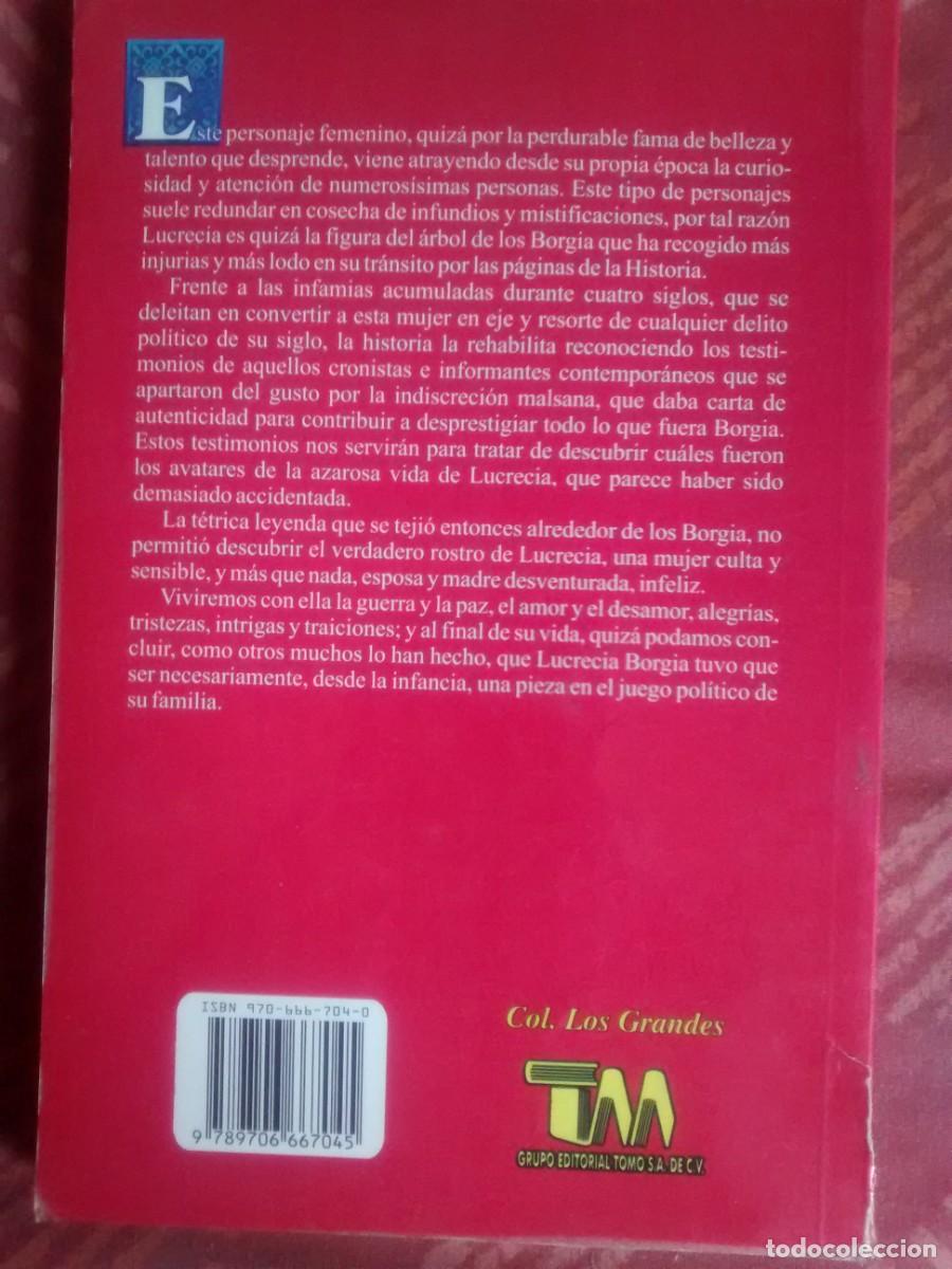 Libros de segunda mano: Lucrecia Borgia - Foto 3