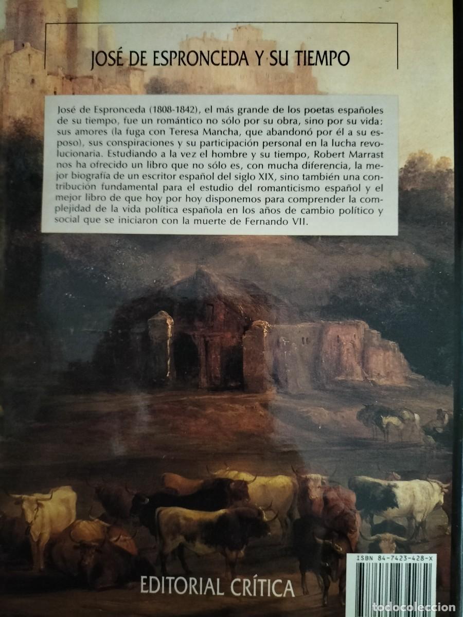 Libros de segunda mano: Jos&eacute; de Espronceda y su tiempo (Robert Marrast) - Foto 2