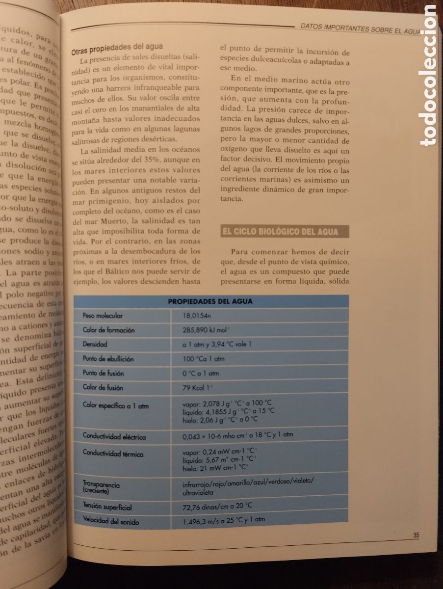 Libros de segunda mano: El agua recurso necesario para la vida, ediciones Aupper - Foto 3