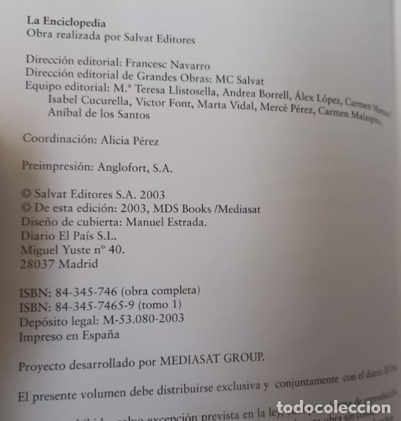Libros de segunda mano: 4 LIBROS, LA ENCICLOPEDIA EL PAIS, SALVAT 2003 - Foto 3