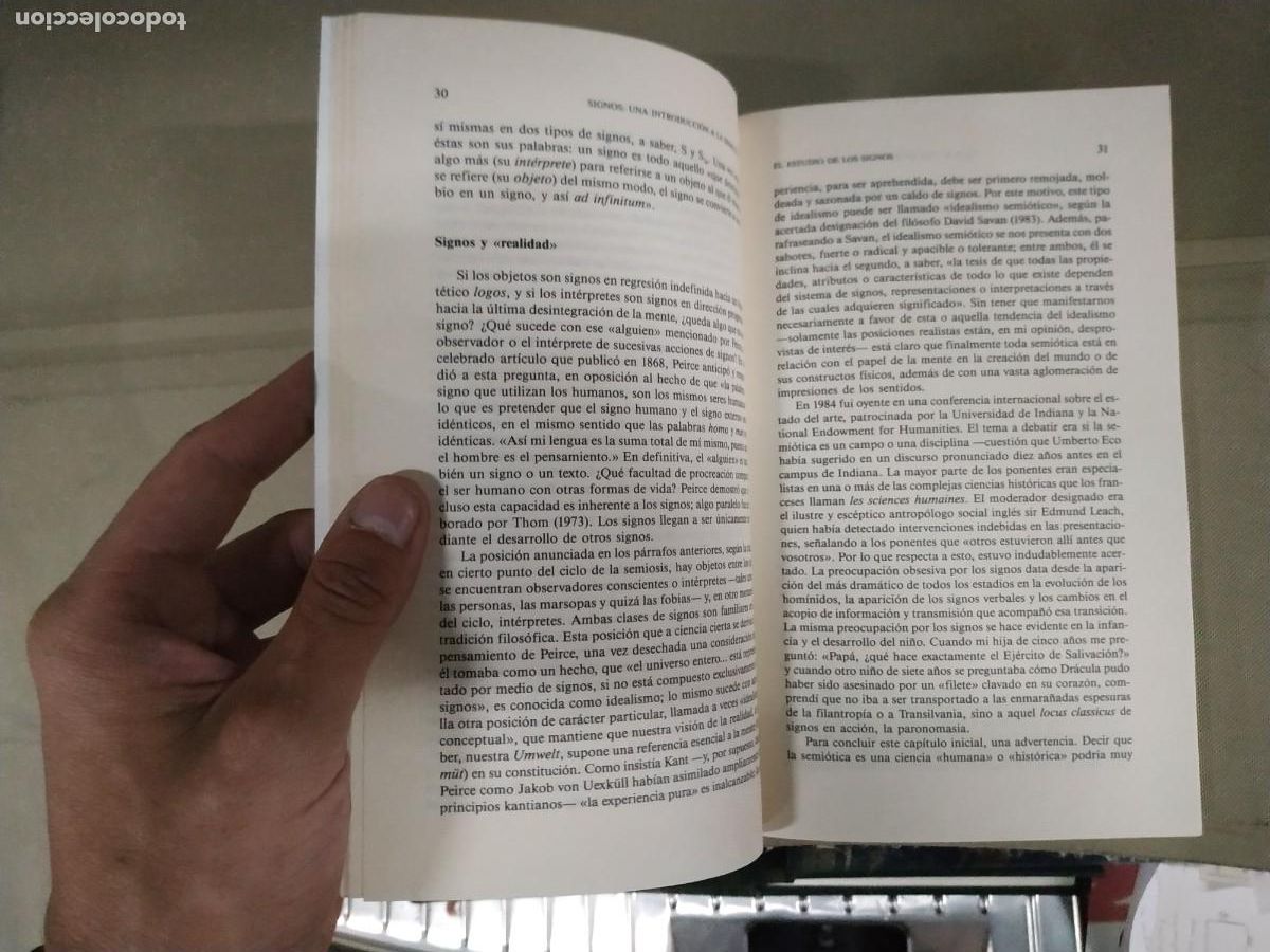 Libros de segunda mano: Signos: una introducci&oacute;n a la semi&oacute;tica - Thomas A. Sebeok. Paid&oacute;s - Foto 6