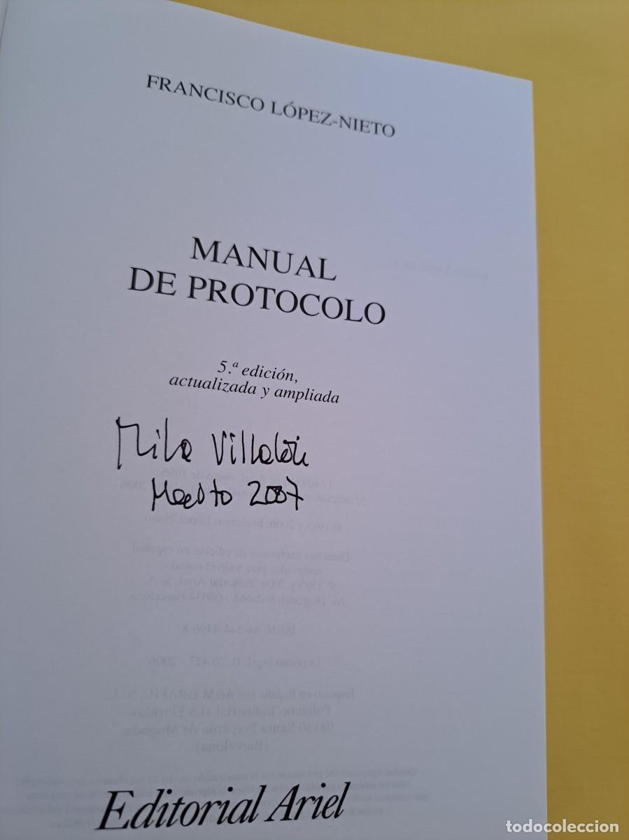 Libros de segunda mano: FRANCISCO LOPEZ-NIETO - MANUAL DE PROTOCOLO - EDICIONES ARIEL 2006 - Foto 3