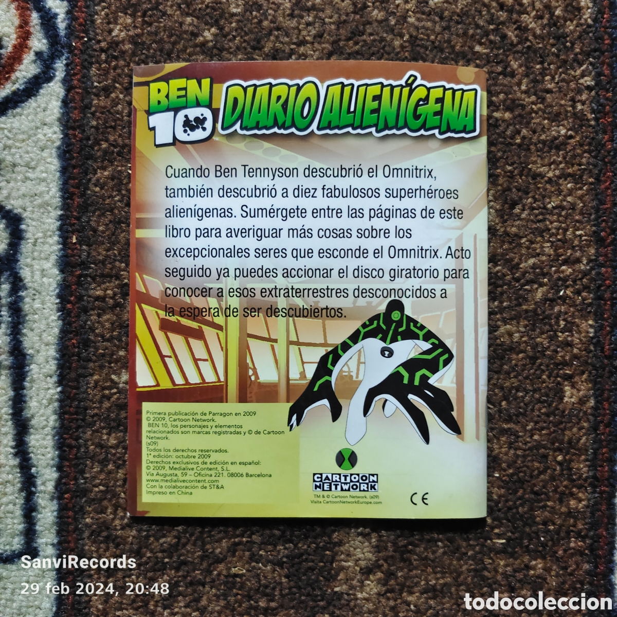 Libros de segunda mano: BEN 10, DIARIO ALIEN&Iacute;GENA (CARTOON NETWORK) - Foto 2