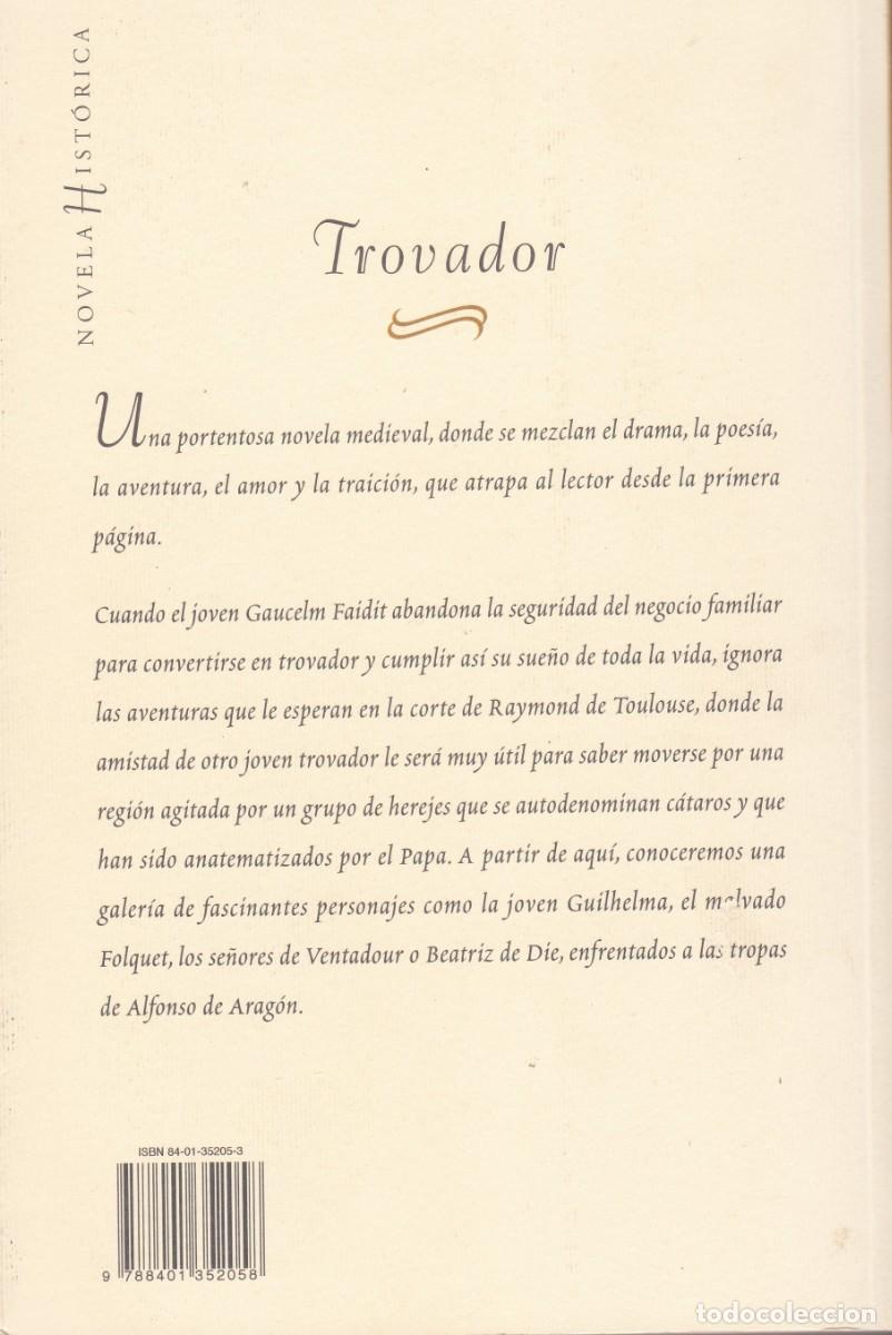 Libros de segunda mano: Trovador. Clara Pierre. - Foto 2