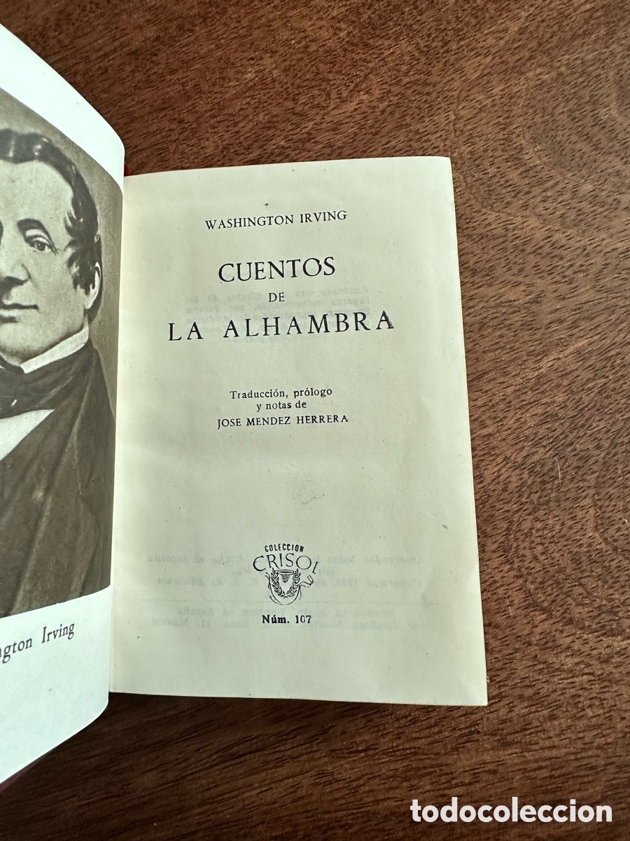 Libros de segunda mano: Crisol Los cuentos de la Alhambra 1950 - Foto 4