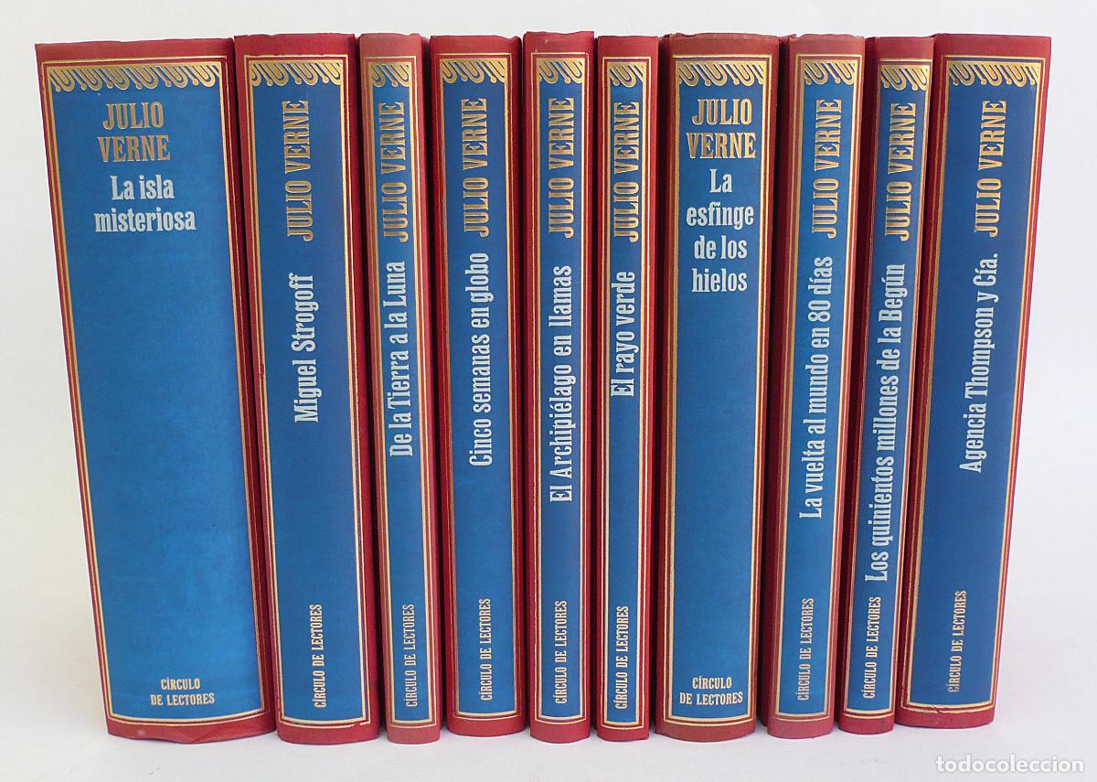 Libros de segunda mano: Julio Verne, colecci&oacute;n 12 tomos. Completa. - Foto 1