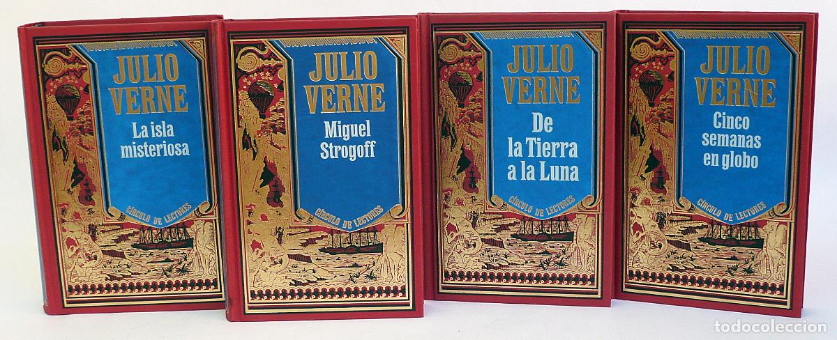 Libros de segunda mano: Julio Verne, colecci&oacute;n 12 tomos. Completa. - Foto 2