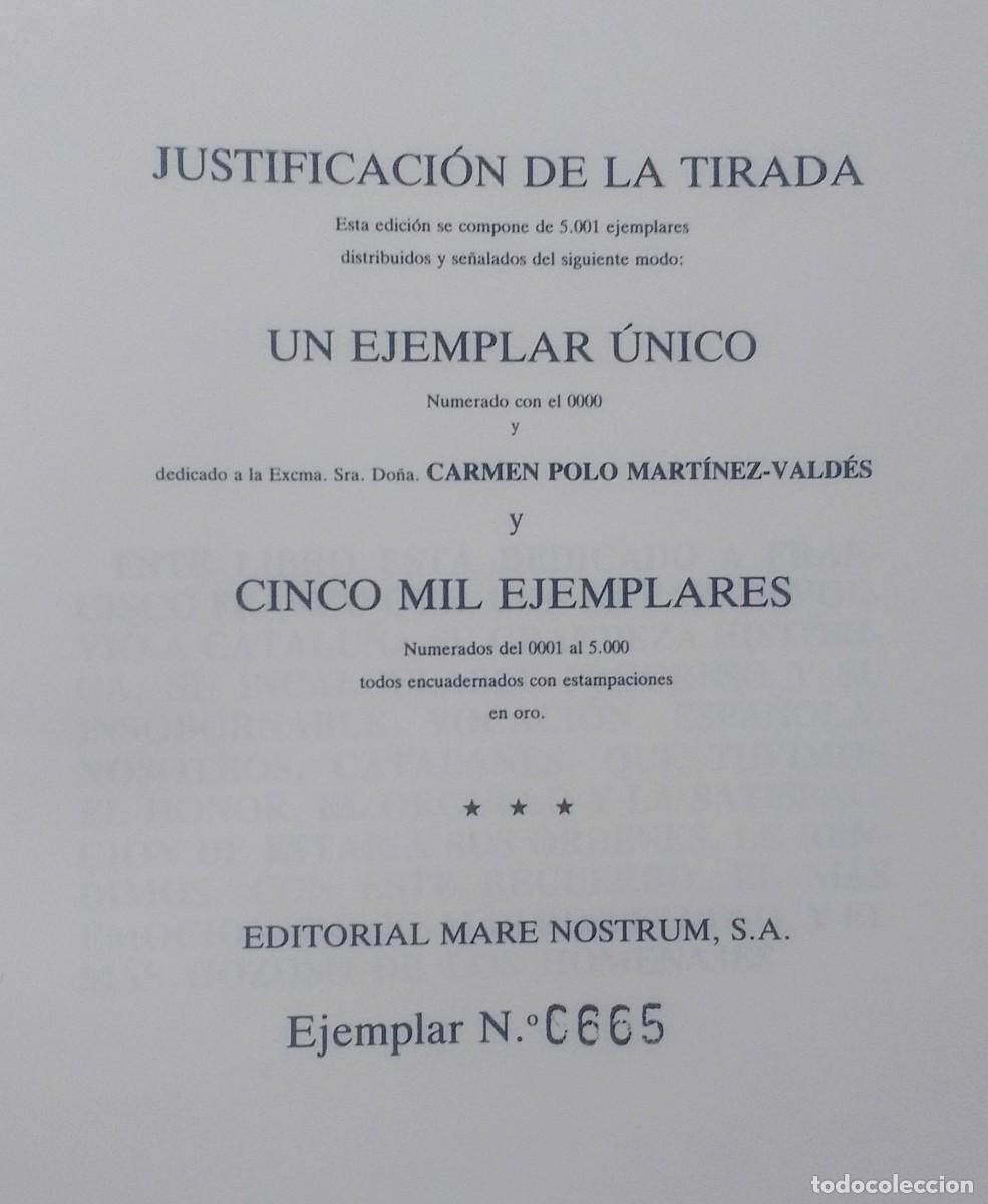 Libros de segunda mano: CATALUNYA CON FRANCO - 1984 - EJEMPLAR NUMERADO 665 DE 5000. - Foto 3