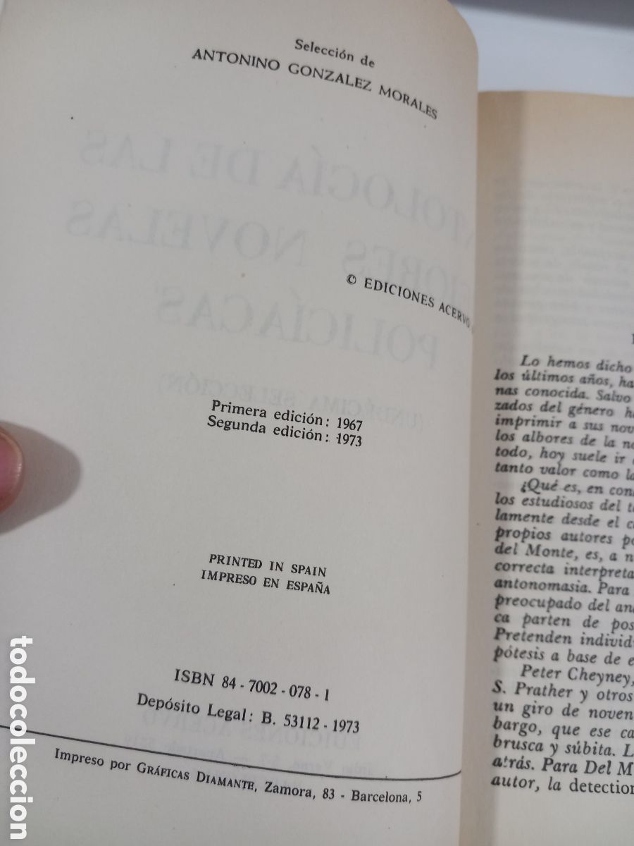 Libros de segunda mano: ANTOLOG&Iacute;A POLICIACA / UND&Eacute;CIMA SELECCI&Oacute;N 1973 EDICIONES ACERVO - Foto 5