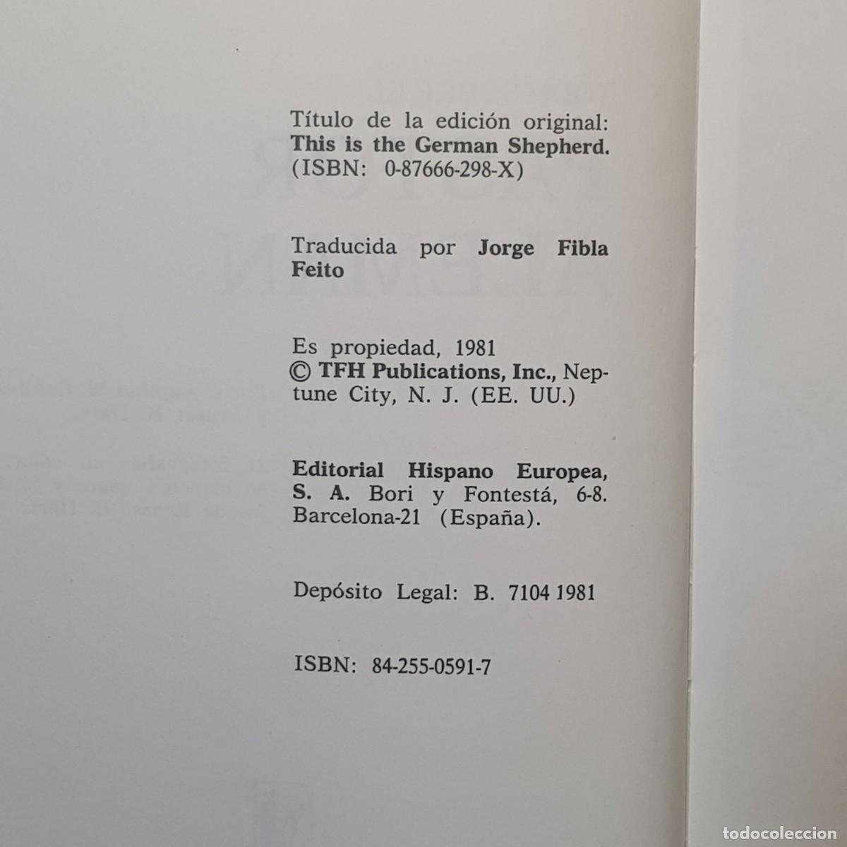 Libros de segunda mano: TODO SOBRE EL PASTOR ALEMAN - GOLDBECKER - HART - 1981 / 25.727 - Foto 4