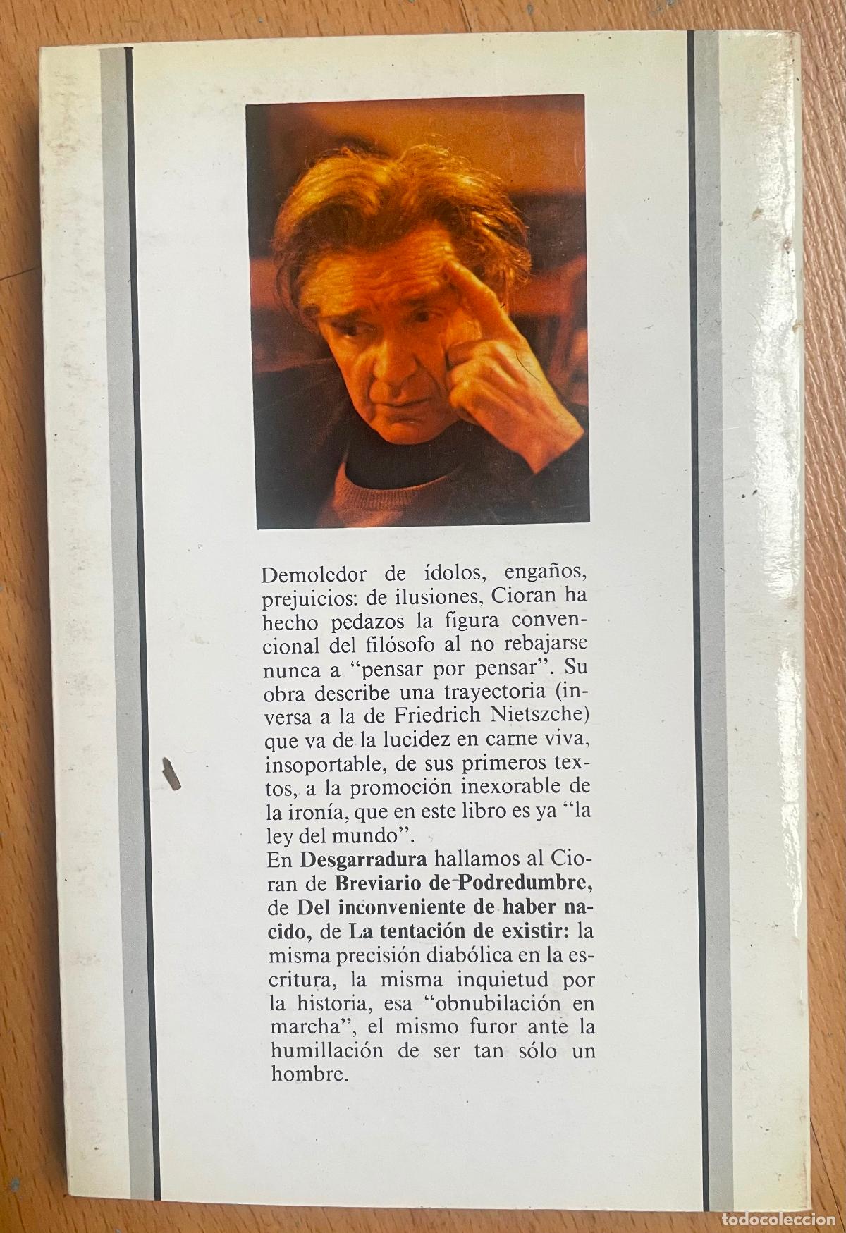 Libros de segunda mano: DESGARRADURA, E,M Cioran - Foto 2