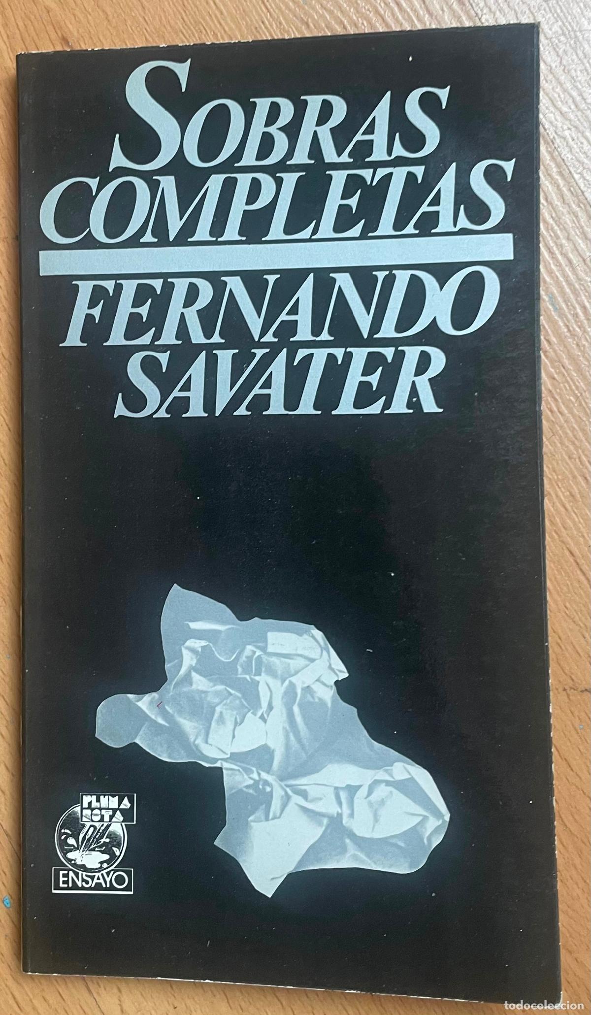 Libros de segunda mano: SO BRAS COMPLETAS, Fernando Savater - Foto 1