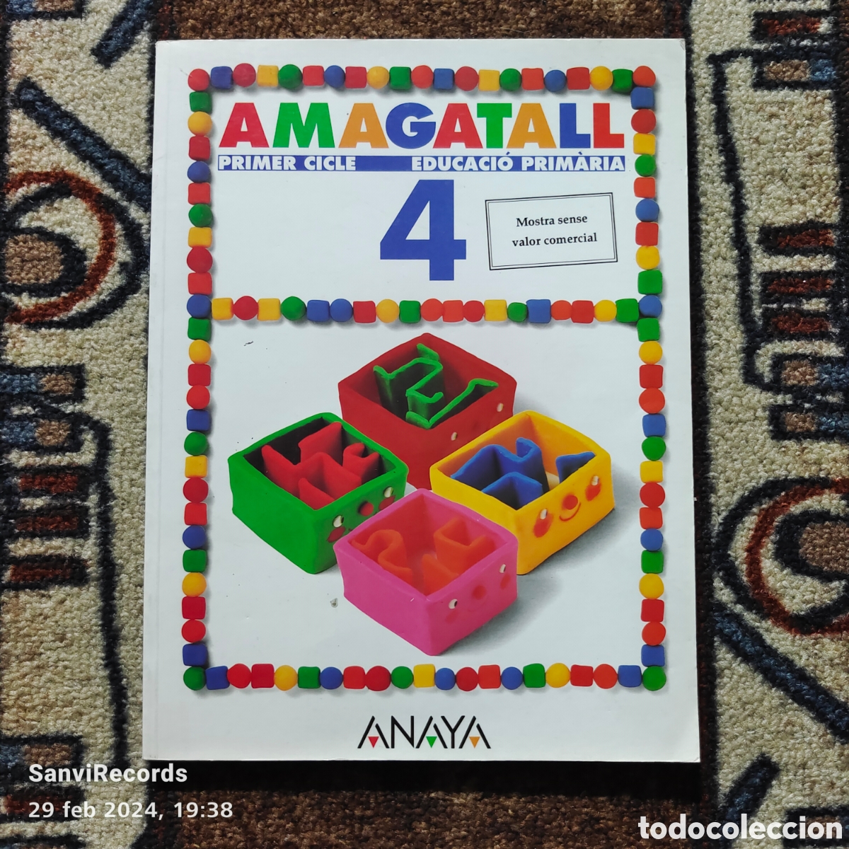 Libros de segunda mano: AMAGATALL, PRIMER CICLE, EDUCACI&Oacute; PRIMARIA 4 (ANAYA) - Foto 1