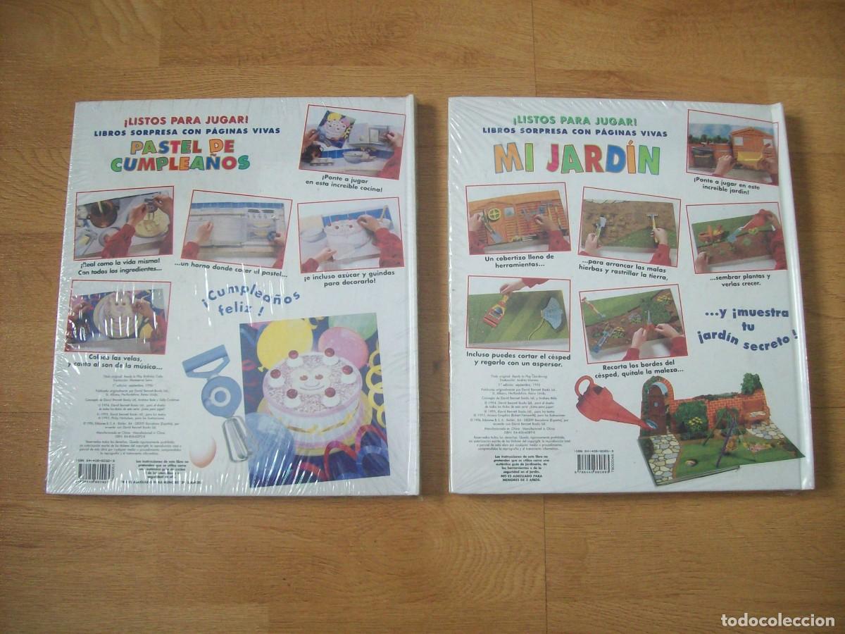 Libros de segunda mano: 2 LIBROS INTERACTIVOS. MI JARDIN Y PASTEL DE CUMPLEA&Ntilde;OS. SIN ABRIR - Foto 2