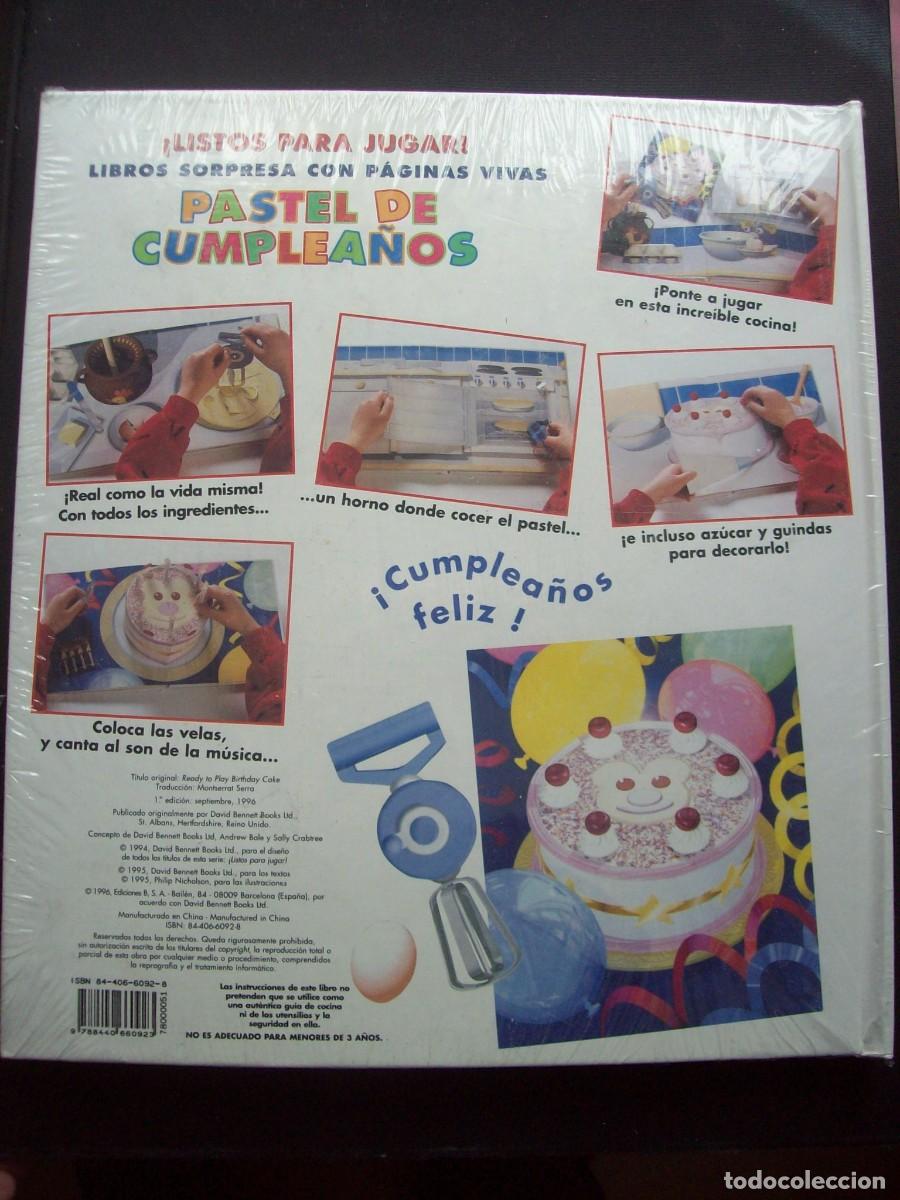 Libros de segunda mano: 2 LIBROS INTERACTIVOS. MI JARDIN Y PASTEL DE CUMPLEA&Ntilde;OS. SIN ABRIR - Foto 3