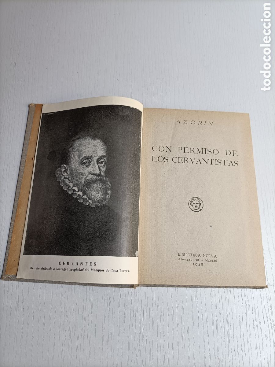 Libros de segunda mano: Con permiso de Los Cervantistas. Azor&iacute;n . Biblioteca Nueva 1948 - Foto 9