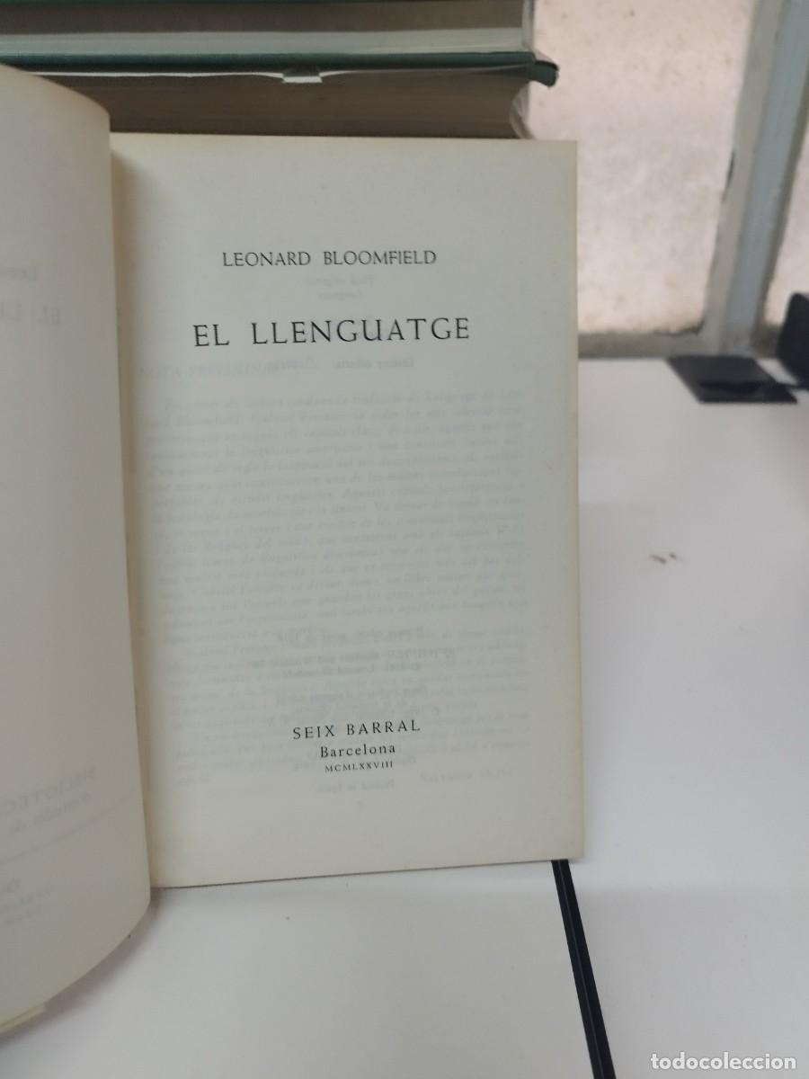 Libros de segunda mano: EL LLENGUATGE 2. LEONARD BLOOMFIELD. EDITORIAL SEIX BARRAL. - Foto 2