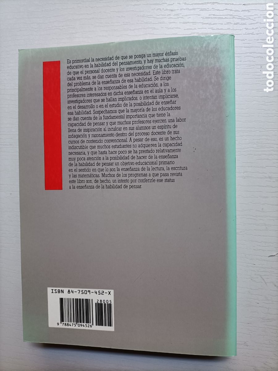 Libros de segunda mano: Ense&ntilde;ar a pensar. Aspectos de la actitud intelectual Raymond S.Nickerson - Foto 6
