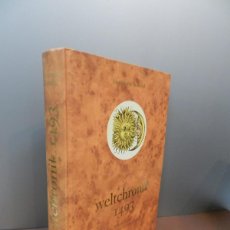 Libros de segunda mano: ESTUDIOS PARA EL FACSIMIL WELTCHRONIK. KOLORIERTE GESAMBTAUSGABE VON 1493 - CHRONICA MUNDIAL -