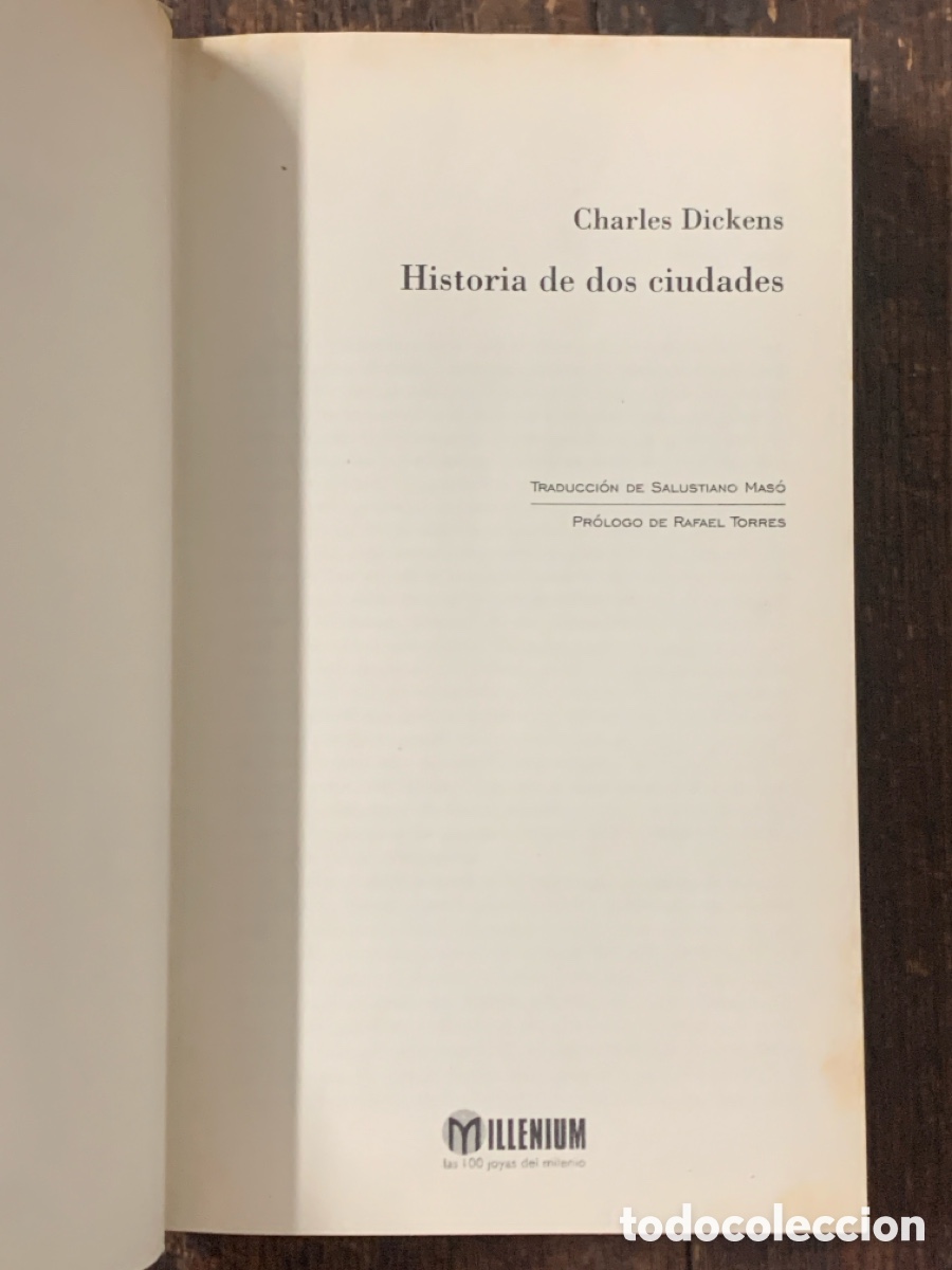 Libros de segunda mano: Historia de Dos Ciudades, Charles Dickens - MILLENIUM 1999 - Foto 2
