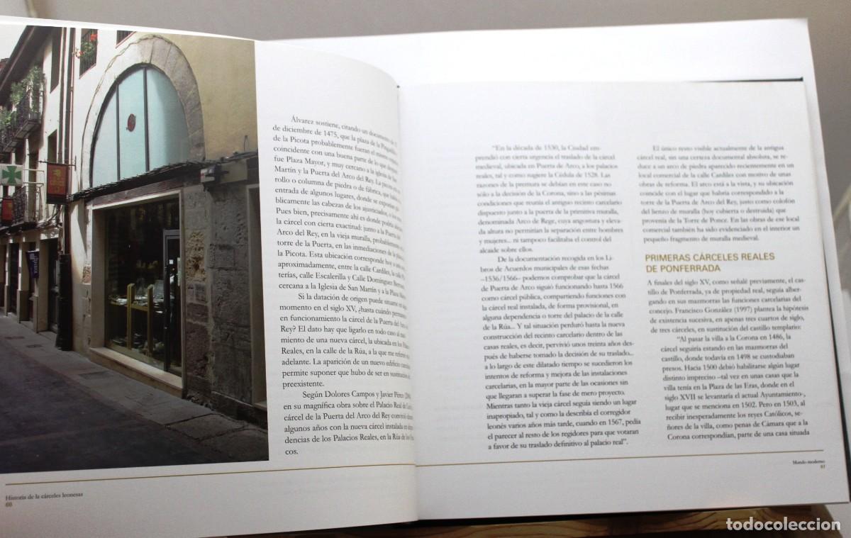 Libros de segunda mano: HISTORIA DE LAS CARCELES LEONESAS. Castro, Benigno. Le&oacute;n Historia Edificios Construcciones - Foto 5