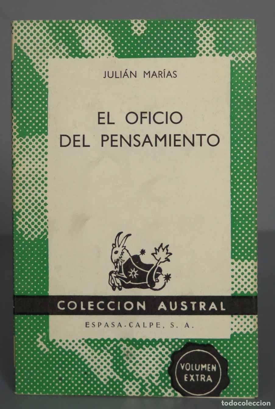 Libros de segunda mano: El oficio del pensamiento. Mar&iacute;as - Foto 1