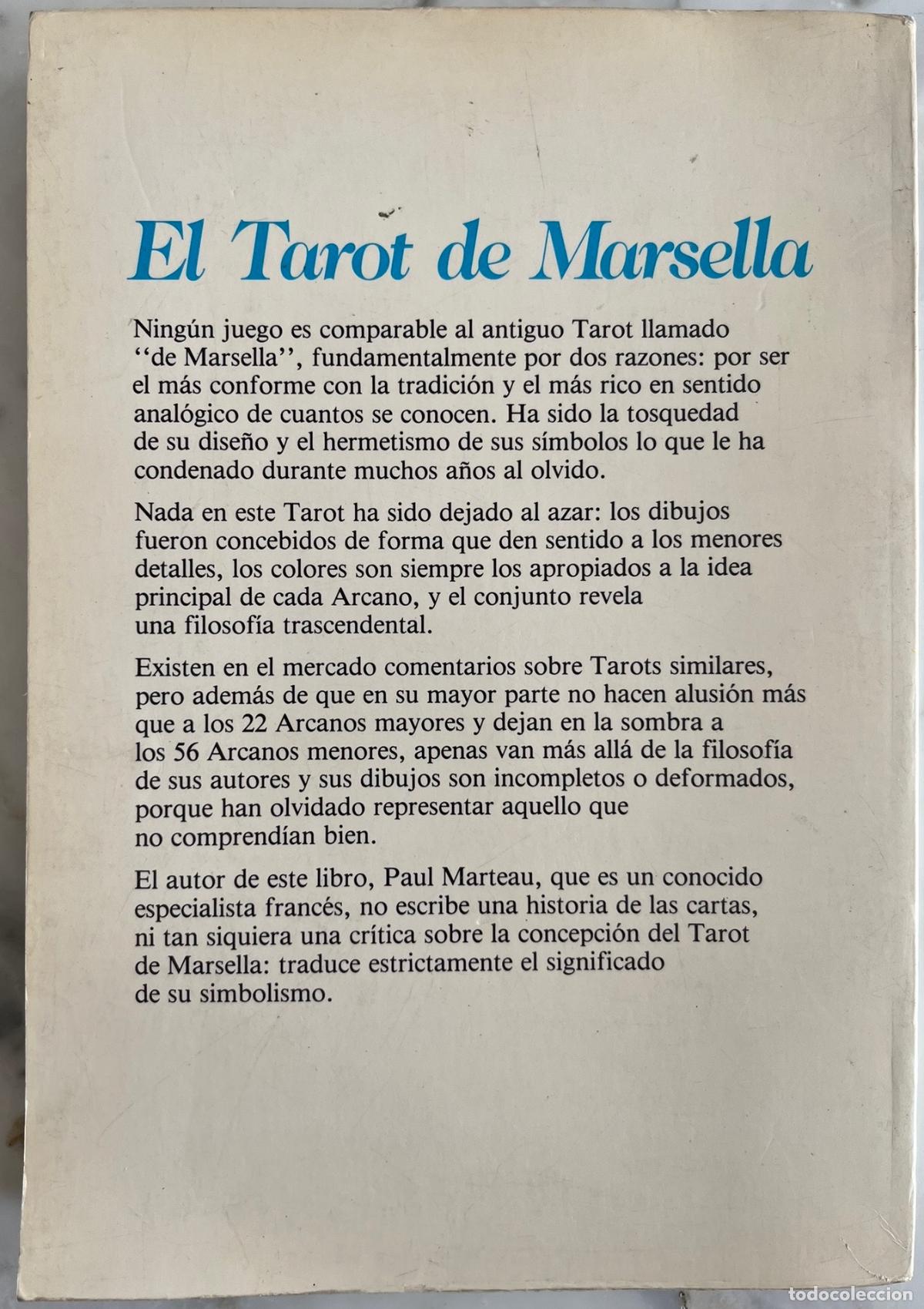 Libros de segunda mano: EL TAROT DE MARSELLA. PAUL MARTEAU. EUGENE CASLANT. LIBRO EDAF 1983 - Foto 2