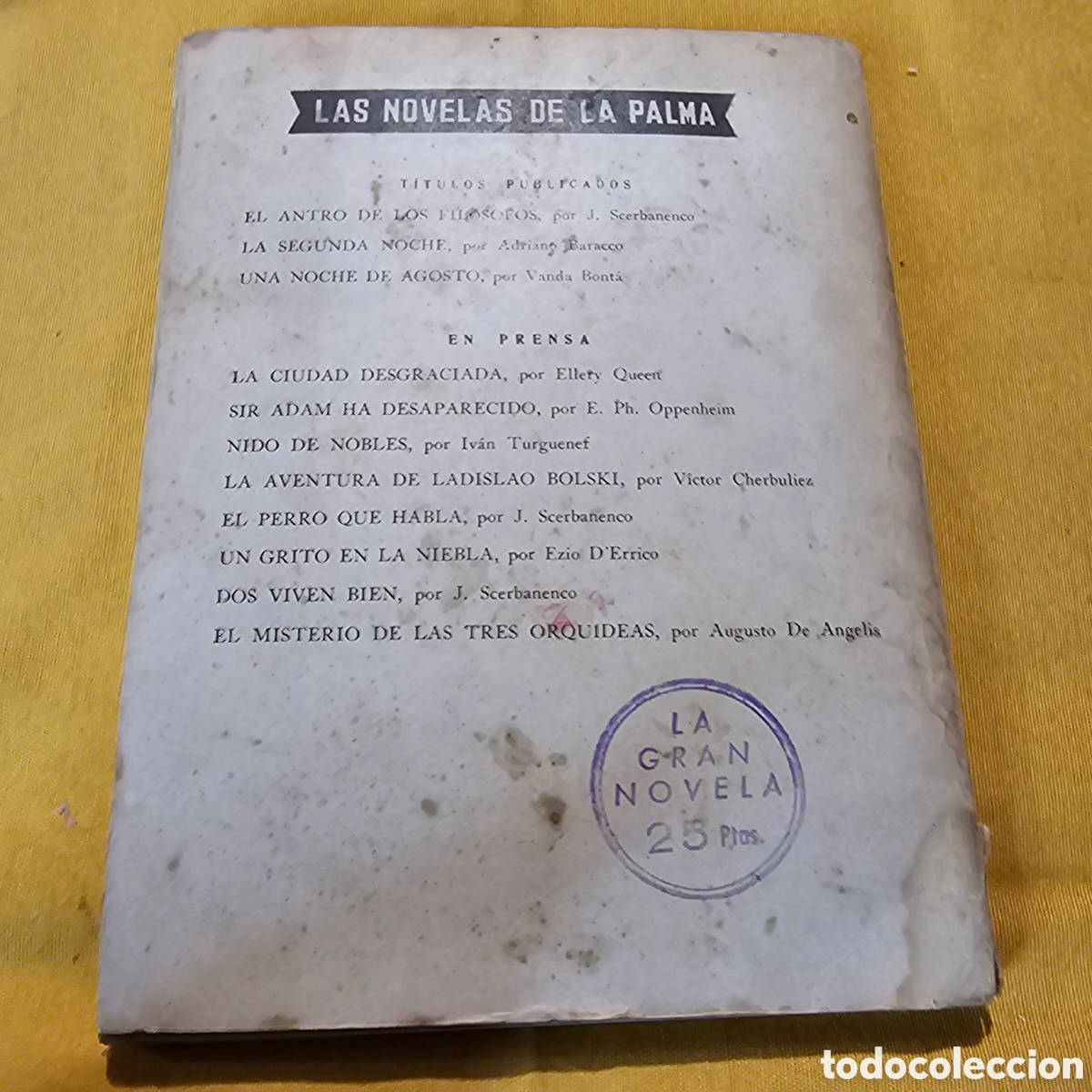 Libros de segunda mano: UNA NOCHE DE AGOSTO | VANDA BONTA | MAUCCI - Foto 2