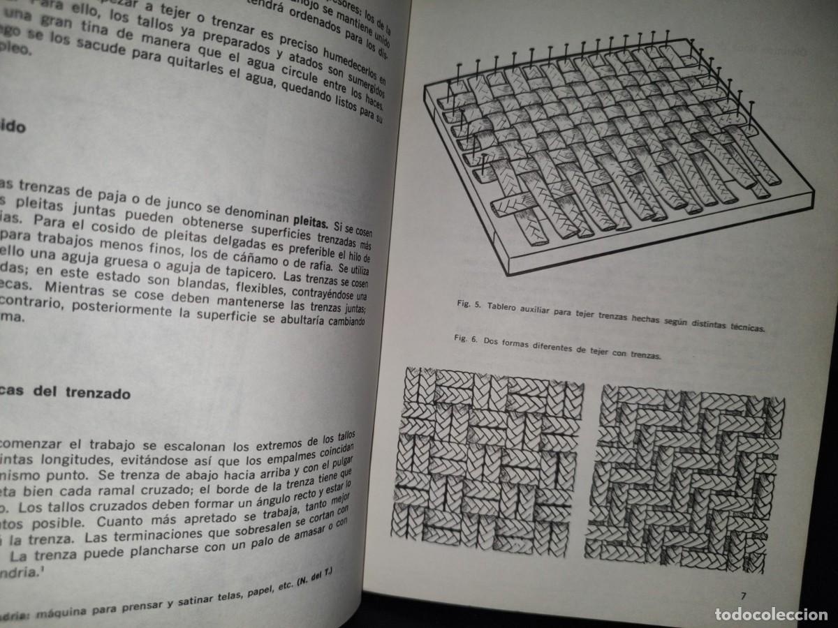 Libros de segunda mano: 94- ADORNOS Y OBJETOS &Uacute;TILES CON PAJA Y JUNCO - E. BORGLUND - COLECCI&Oacute;N C&Oacute;MO HACER... - 1971 - Foto 7