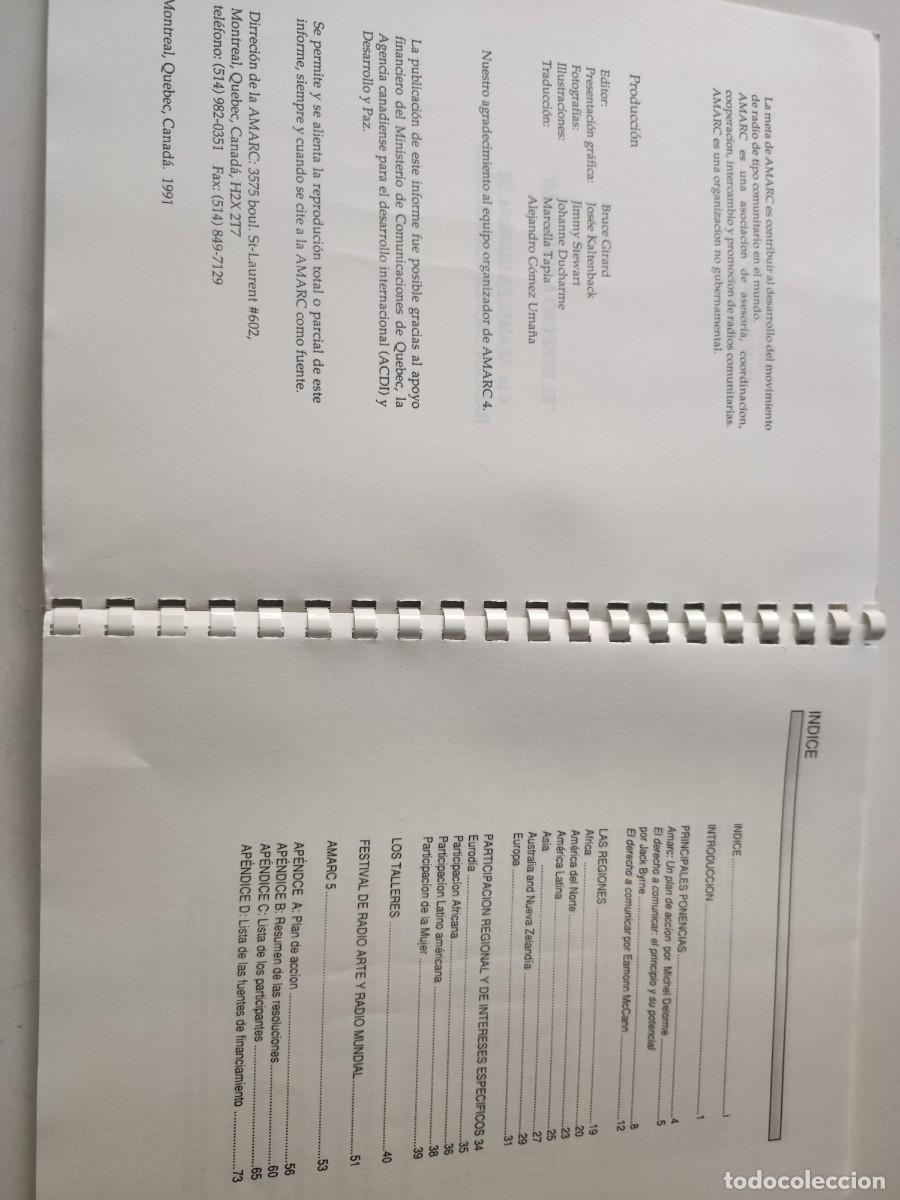 Libros de segunda mano: El derecho a comunicar. Informe Amarc. 1990. - Foto 3