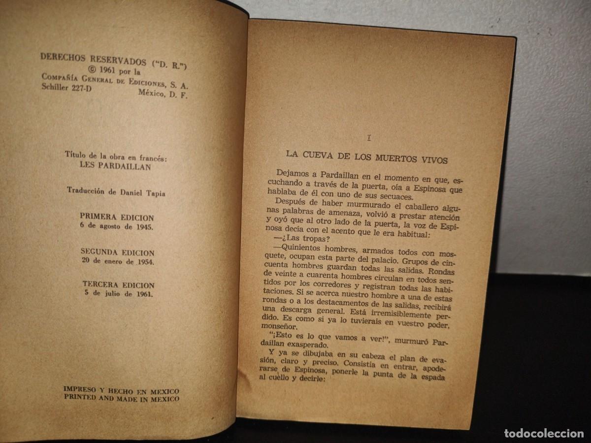 Libros de segunda mano: 94- Los Pardaillan. Ante El C&eacute;sar - Miguel Z&eacute;vaco - 1961 - Foto 4