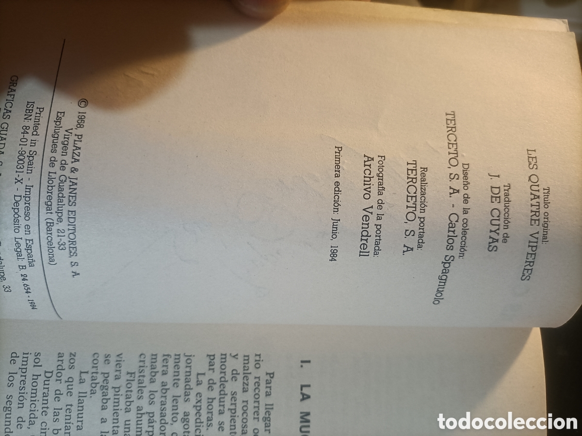 Libros de segunda mano: Las cuatro v&iacute;boras.- V&eacute;ry, Pierre - Foto 3