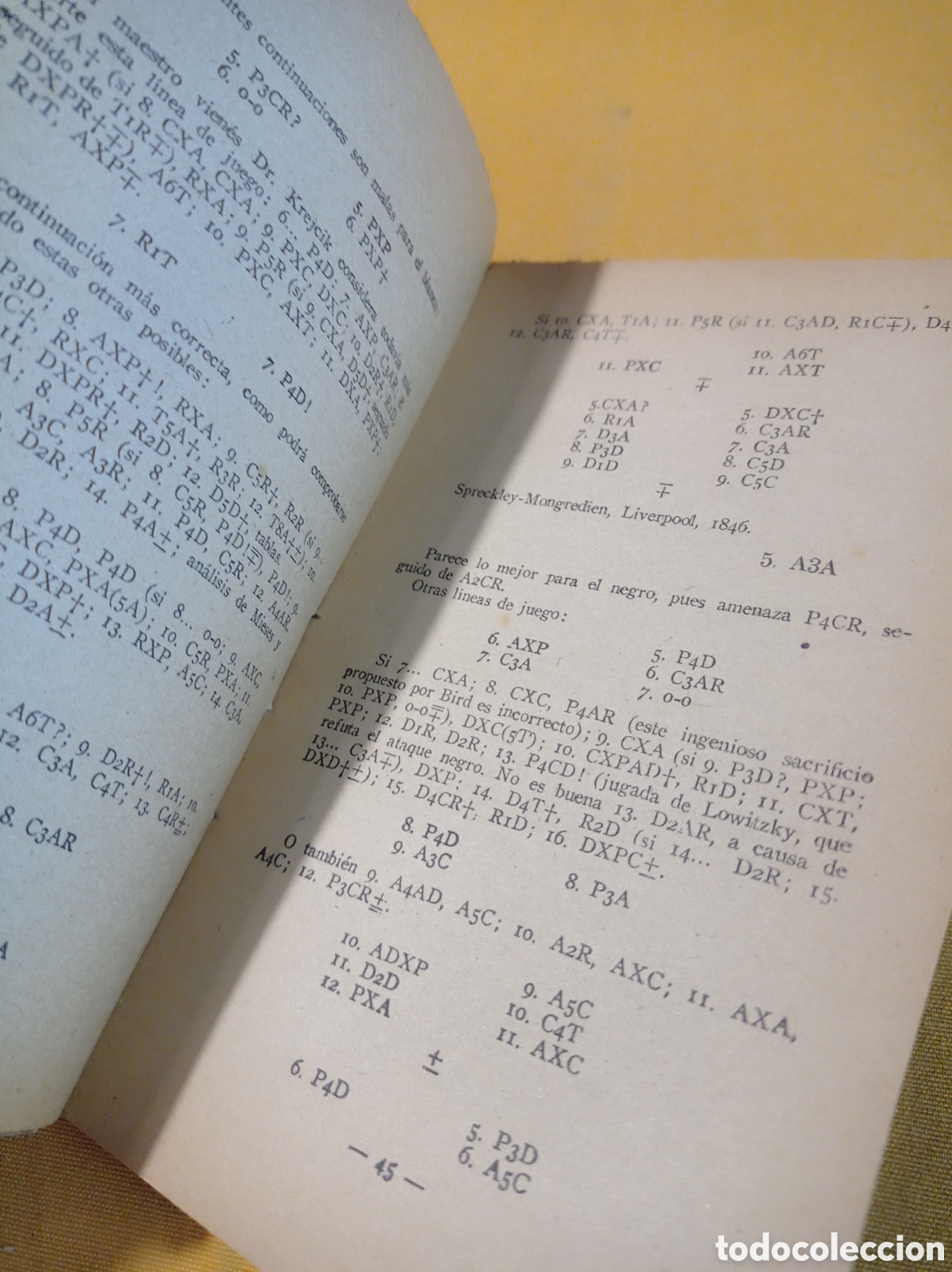 Libros de segunda mano: APERTURAS DE AJEDREZ,Dr R. REY ARDID,A&Ntilde;O 1945 - Foto 2