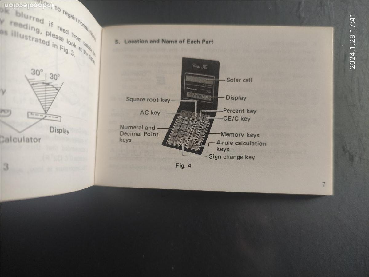 Libros de segunda mano: operating instructions PANASONIC je-365u - 9,5x6,5 - 52p. - Foto 2