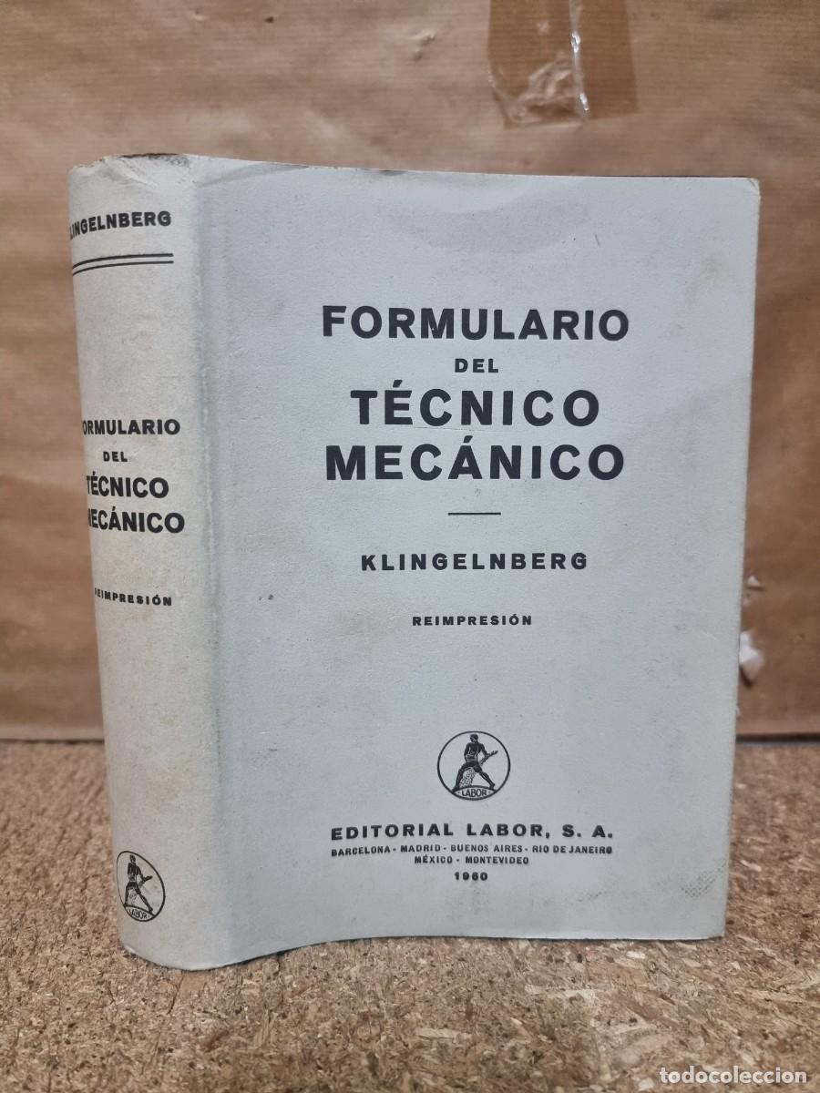Libros de segunda mano: Formulario del Tecnico Mecanico.Klingelnberg.Editorial Labor - Foto 1