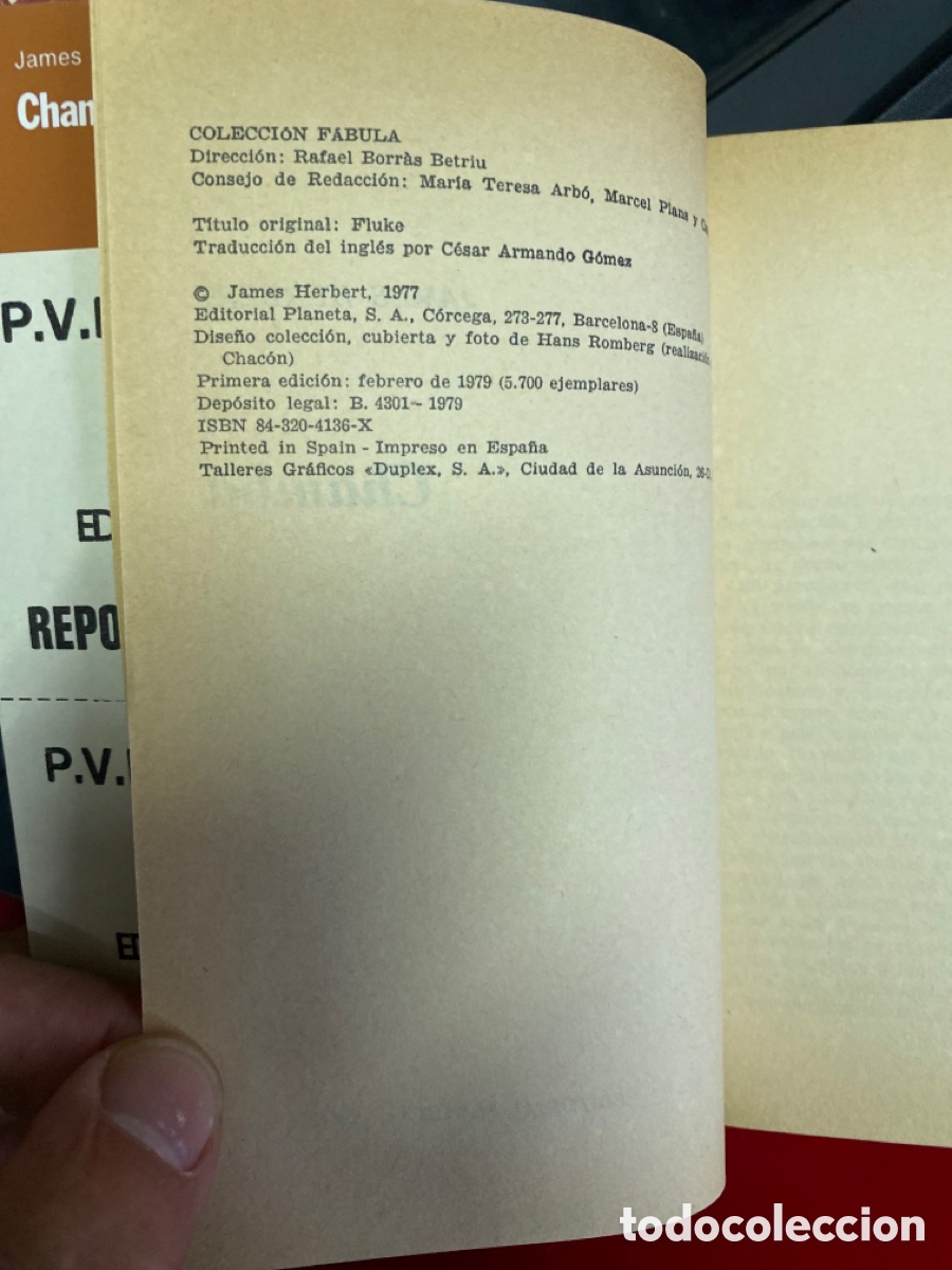 Libros de segunda mano: Libro Chamba James Herbert 1979 Ed. planeta L-5798-269 - Foto 4