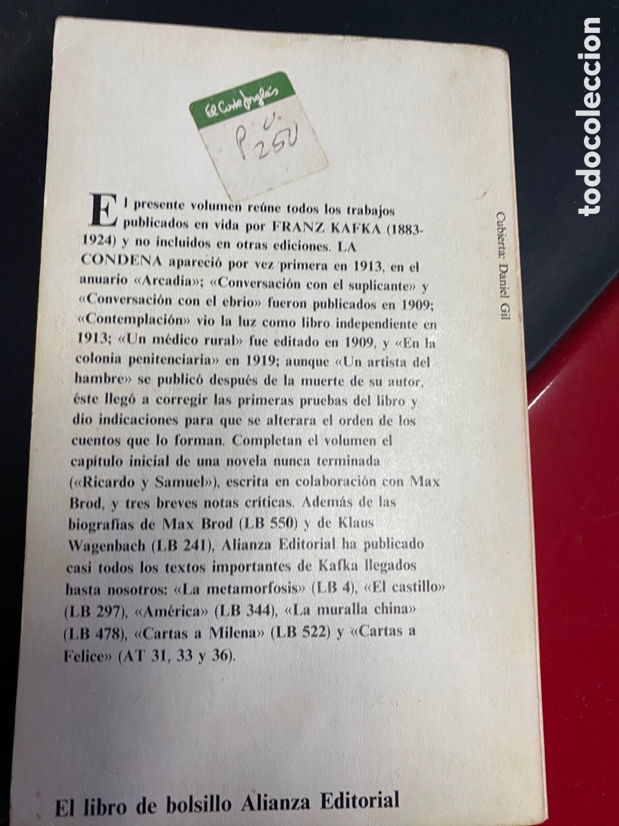 Libros de segunda mano: &rdquo;&rdquo;La condena / Frank Kafka Kafka la condena - Foto 3