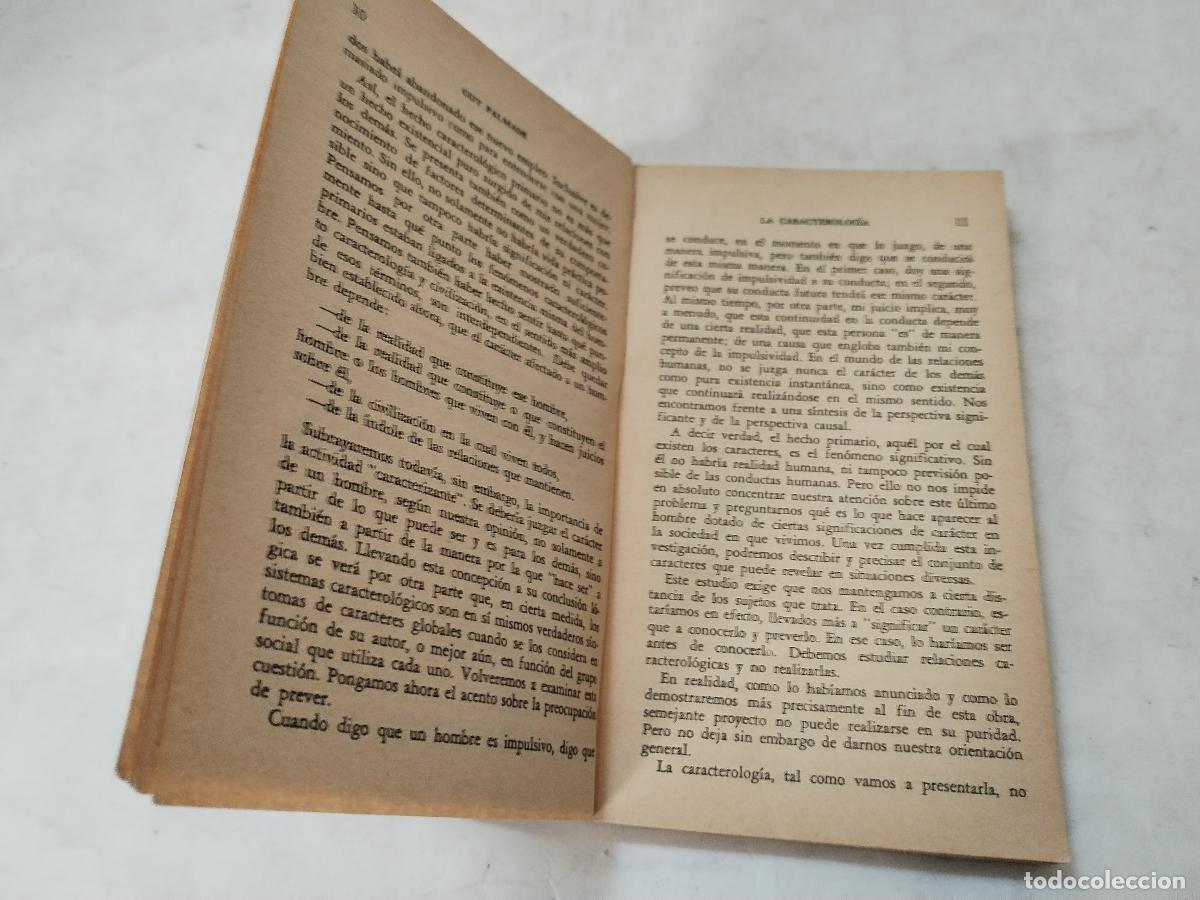 Libros de segunda mano: La caracterolog&iacute;a, Guy Palmade, Ed. Paidos - c120 - Foto 4