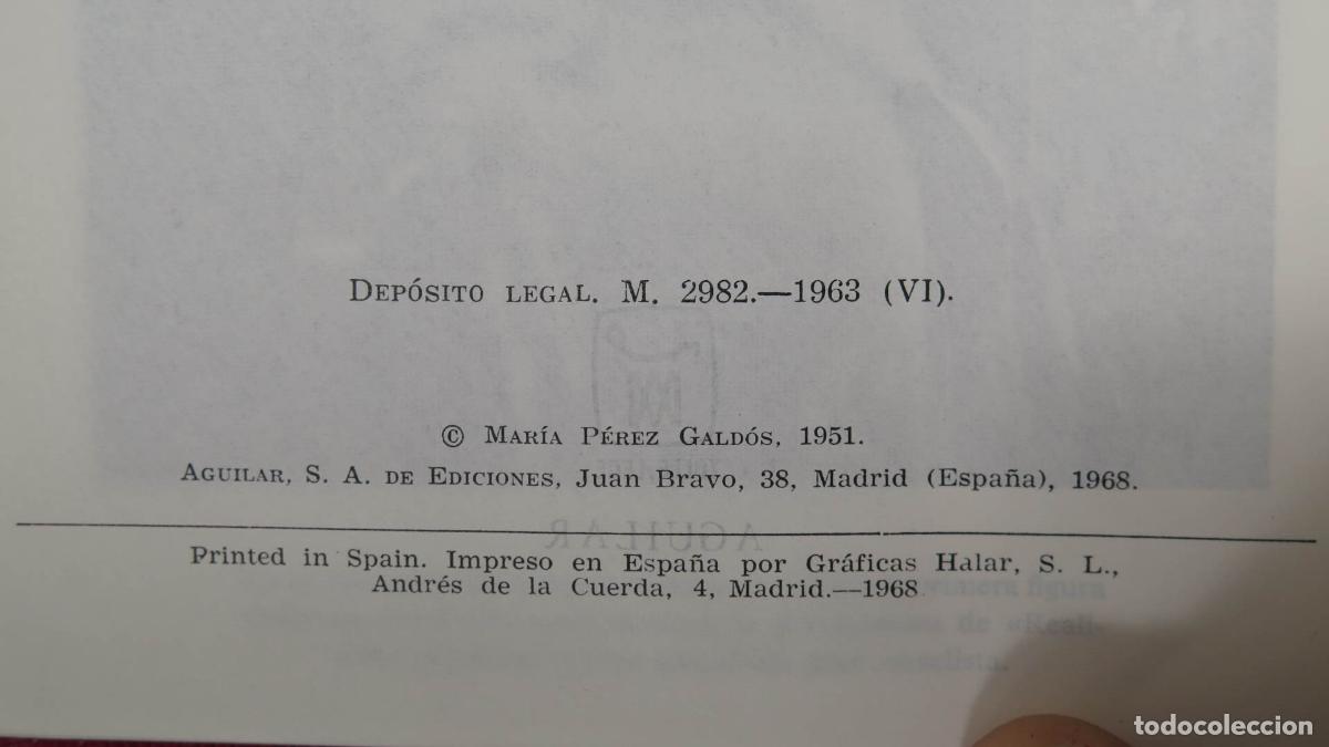 Libros de segunda mano: NOVELAS. GALDOS. AGUILAR. 1961-1968 - Foto 6