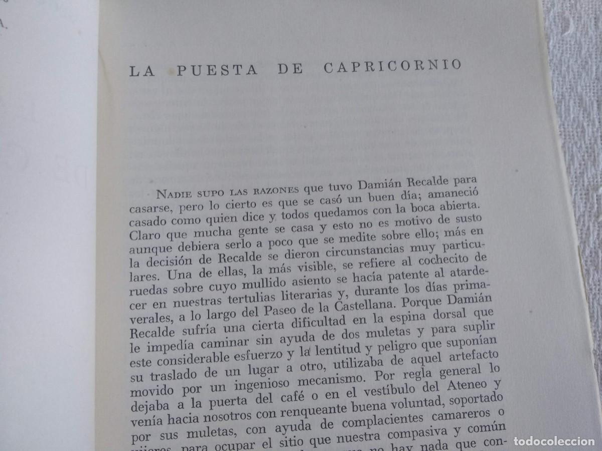 Libros de segunda mano: La puesta de Capricornio - Segundo Serrano Poncela - Foto 2