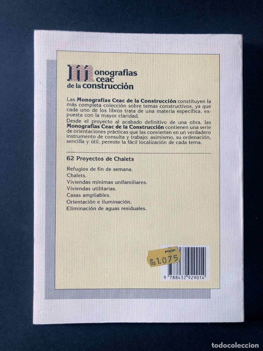 Libros de segunda mano: 62 PROYECTOS DE CHALETS / ANSELMO RODR&Iacute;GUEZ / MONOGRAF&Iacute;A DE CONSTRUCCI&Oacute;N 1993 / SIN USAR - Foto 4