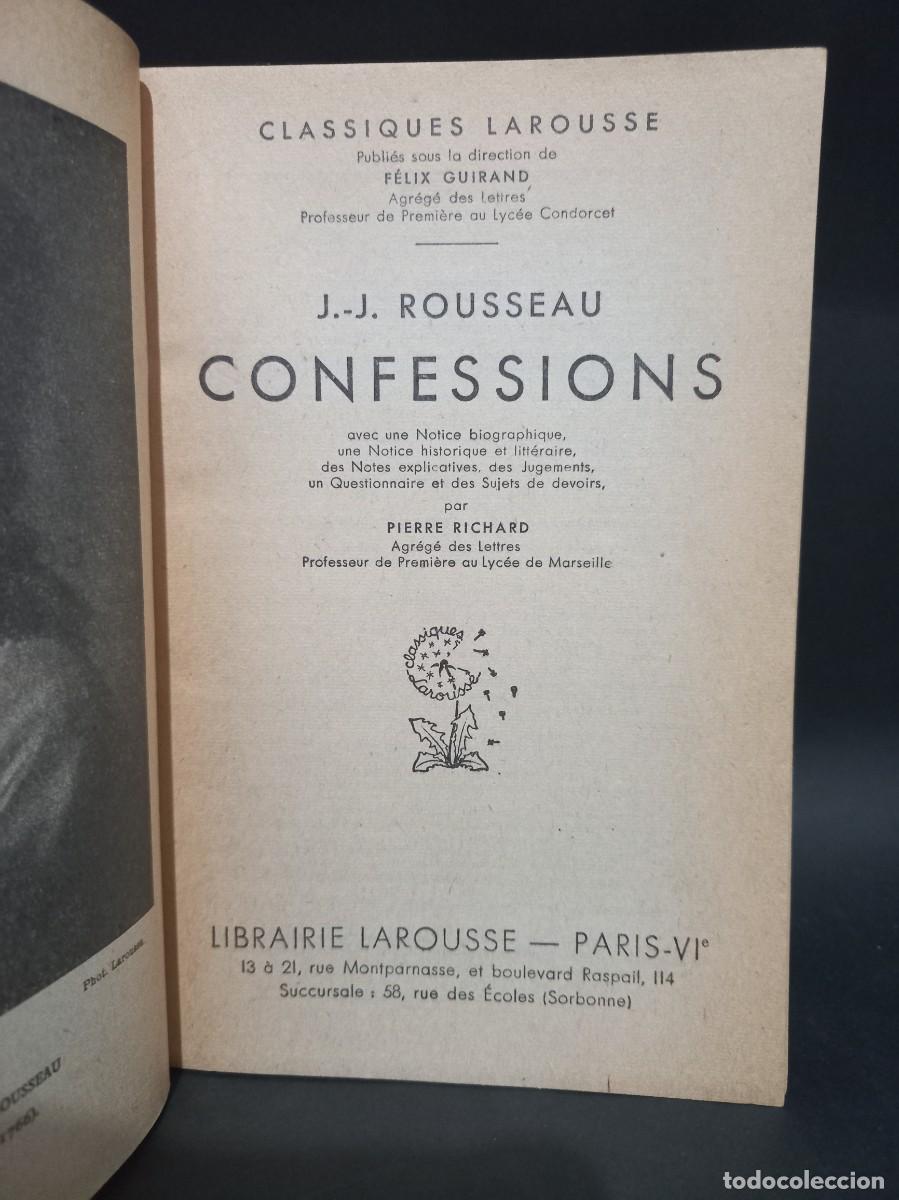 Libros de segunda mano: J. J. ROUSSEAU - CONFESSIONS - 1938 - Foto 3