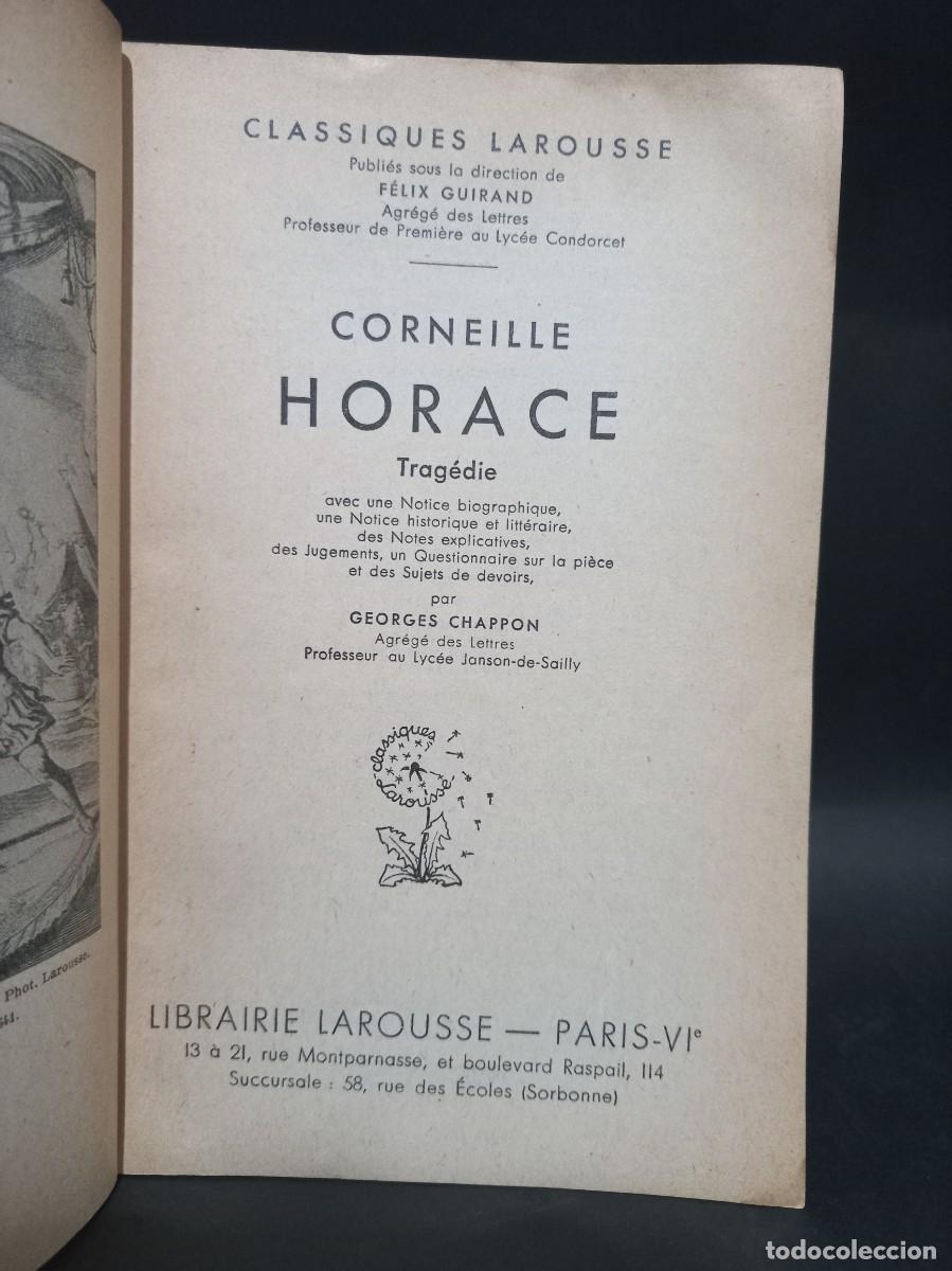 Libros de segunda mano: CORNEILLE - HORACE - 1938 - Foto 3