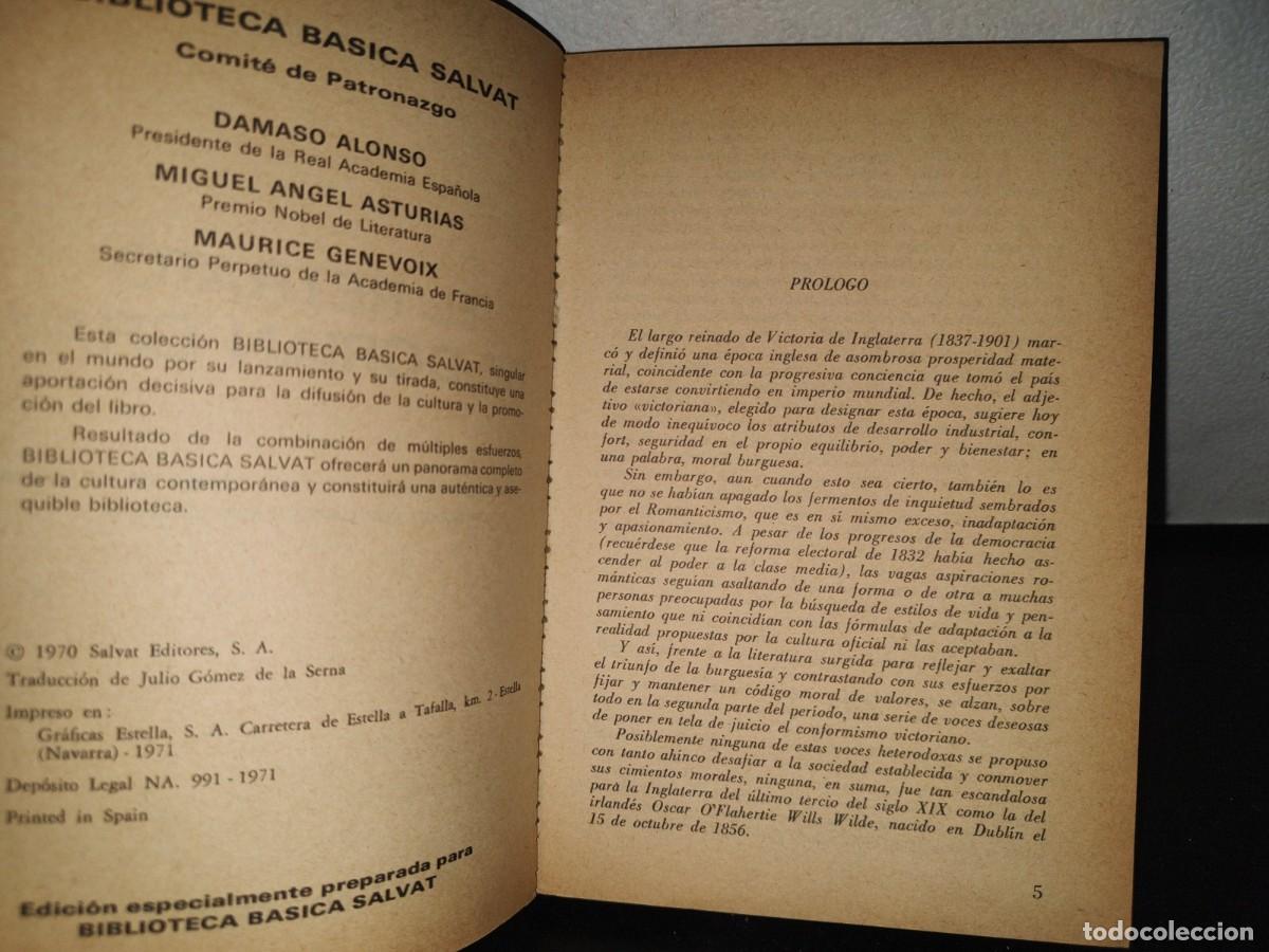 Libros de segunda mano: 94- EL RETRATO DE DORIAN GRAY - OSCAR WILDE - Foto 4